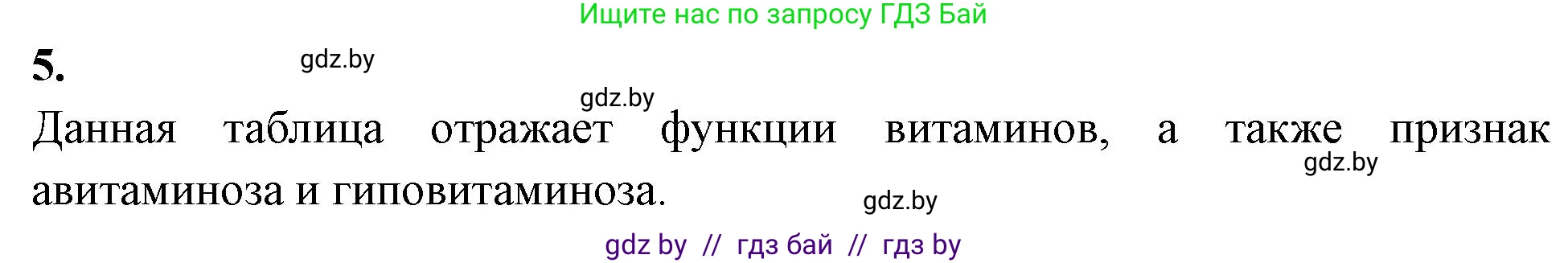 Биология, 9 класс рабочая тетрадь, автор: Лисов Николай Дмитриевич, издательство Аверсэв, Минск, 2021, оранжевого цвета, страница 103, номер 5, Решение