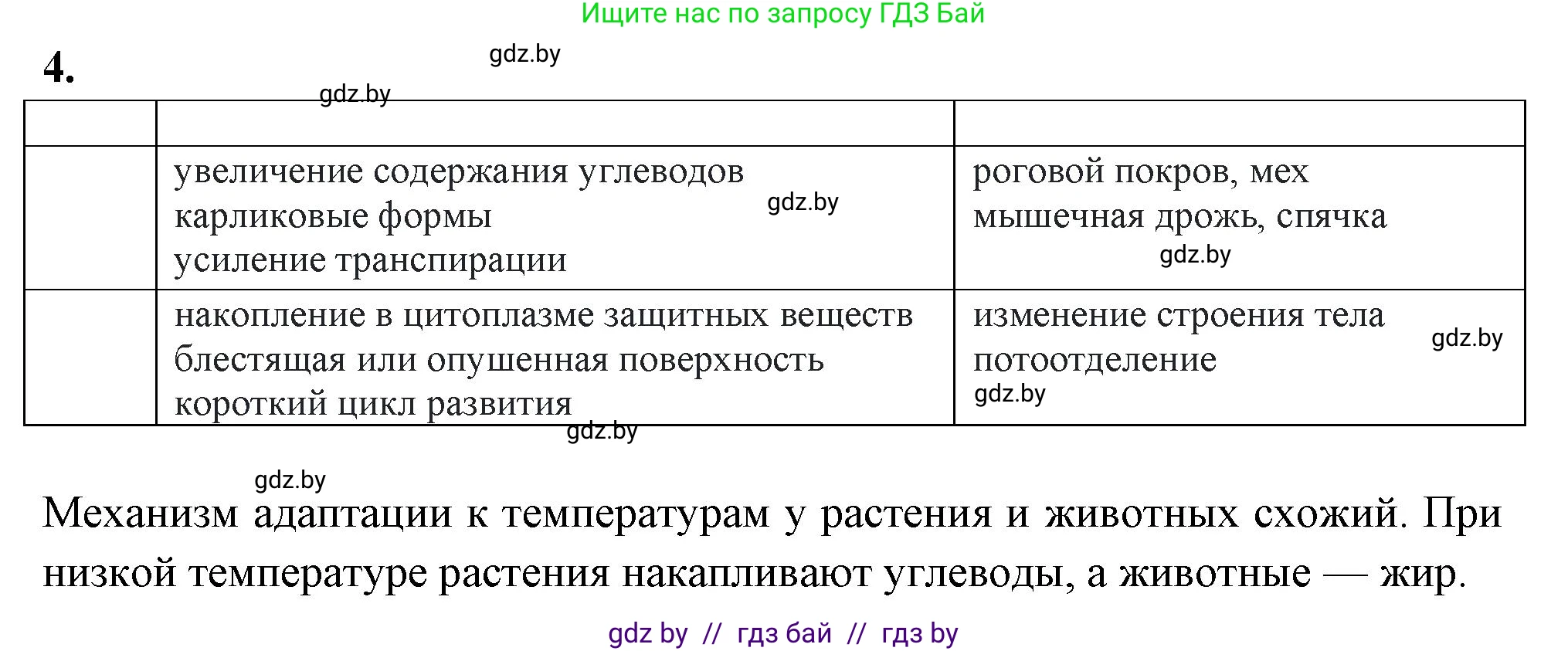 Биология, 10 класс рабочая тетрадь, автор: Хруцкая Тамара Викторовна, издательство Аверсэв, Минск, 2020, оранжевого цвета, страница 15, номер 4, Решение