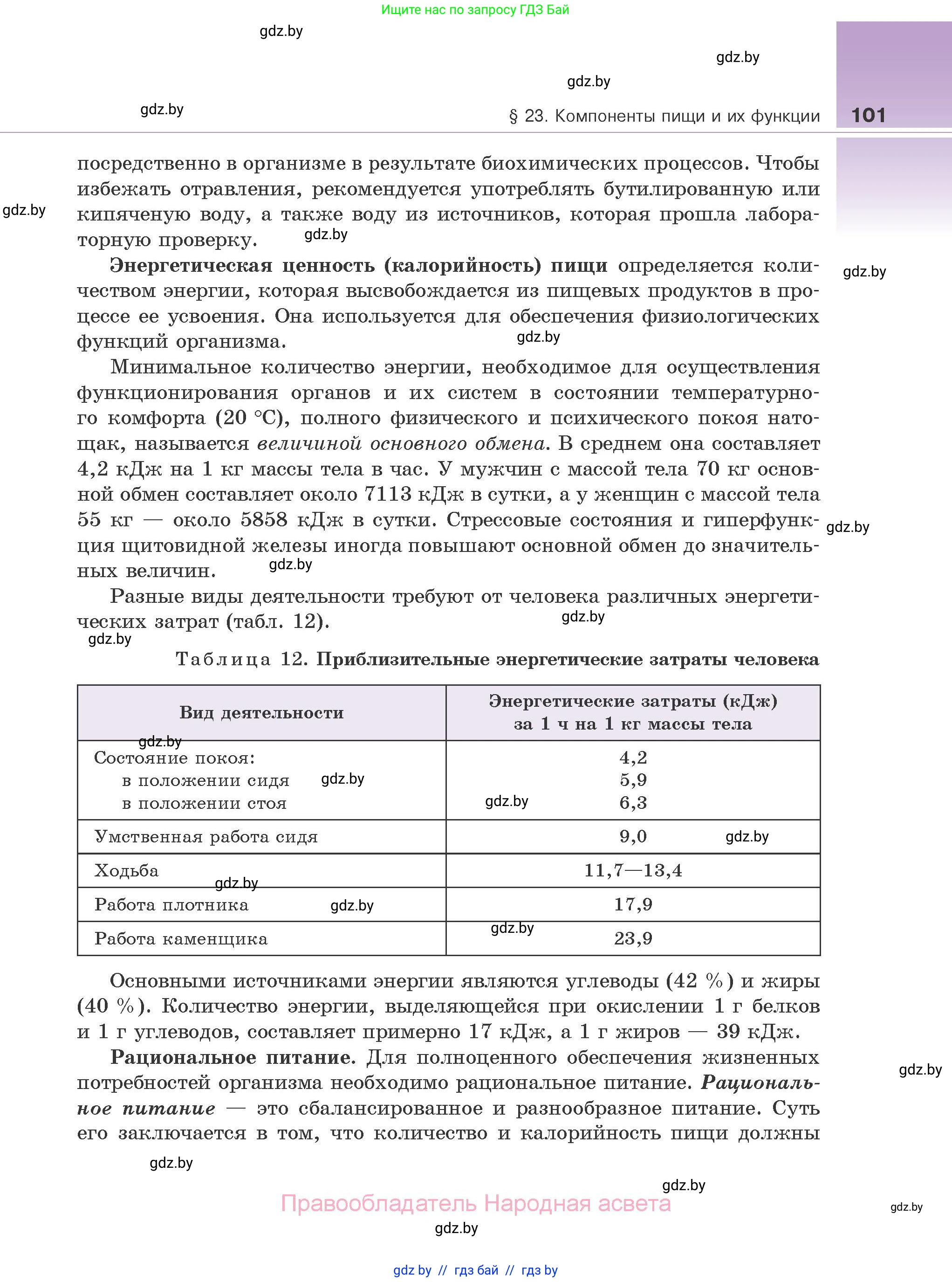 Биология, 10 класс Учебник, авторы: Маглыш Сабина Степановна, Кравченко Вячеслав Анатольевич, Довгун Татьяна Яновна, издательство Народная асвета, Минск, 2020, зелёного цвета, страница 101
