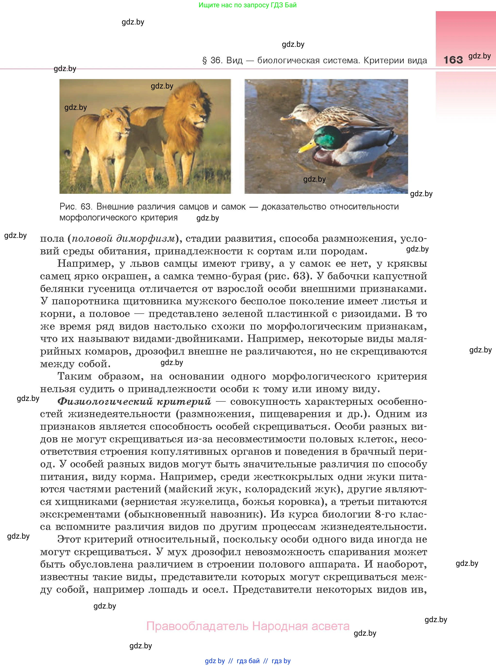 Биология, 10 класс Учебник, авторы: Маглыш Сабина Степановна, Кравченко Вячеслав Анатольевич, Довгун Татьяна Яновна, издательство Народная асвета, Минск, 2020, зелёного цвета, страница 163