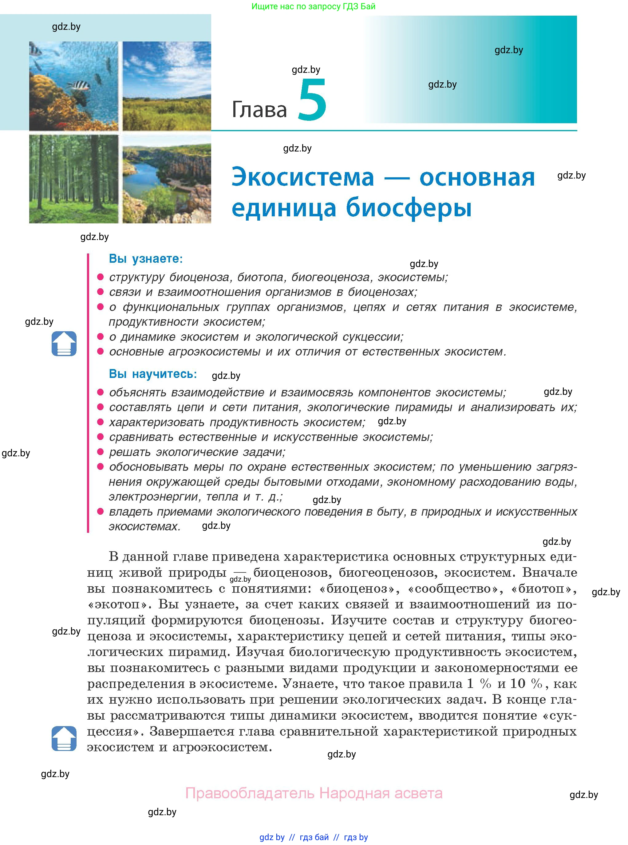Биология, 10 класс Учебник, авторы: Маглыш Сабина Степановна, Кравченко Вячеслав Анатольевич, Довгун Татьяна Яновна, издательство Народная асвета, Минск, 2020, зелёного цвета, страница 182