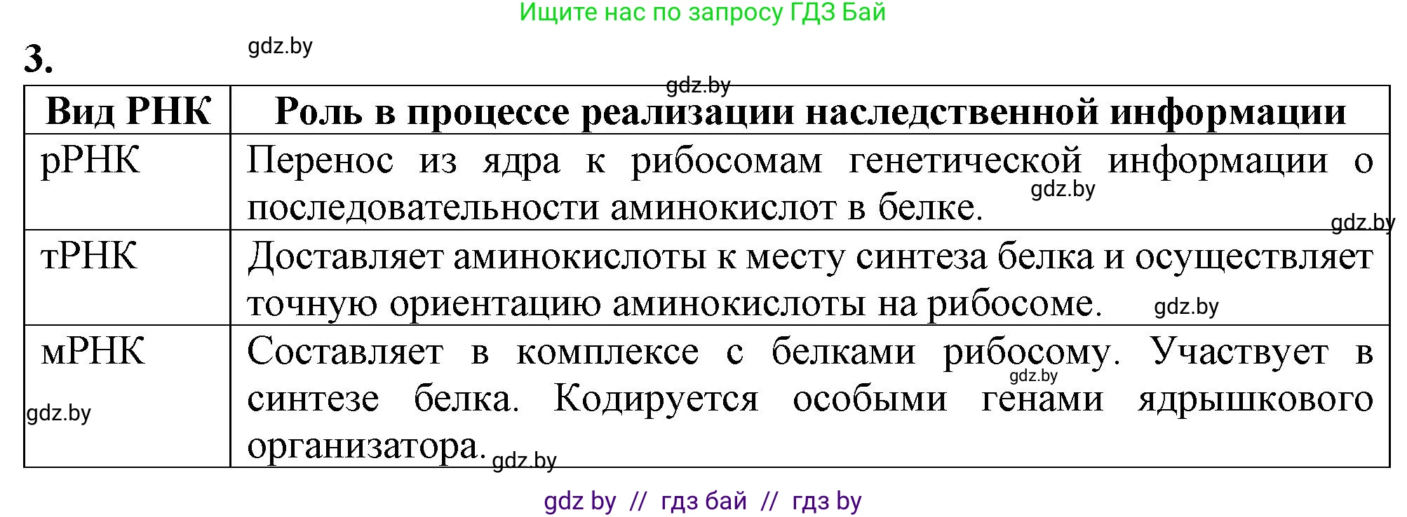 Биология, 11 класс рабочая тетрадь, авторы: Дашков Максим Леонидович, Головач Алексей Михайлович, издательство Аверсэв, Минск, 2021, жёлтого цвета, страница 18, номер 3, Решение