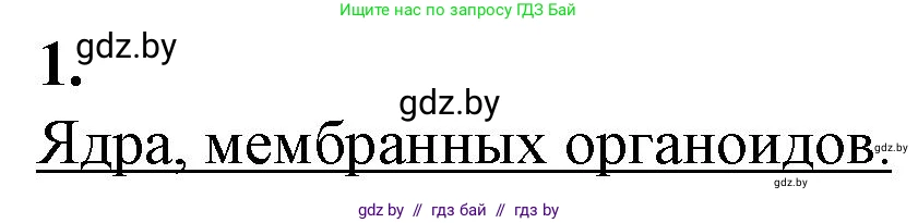 Биология, 11 класс рабочая тетрадь, авторы: Дашков Максим Леонидович, Головач Алексей Михайлович, издательство Аверсэв, Минск, 2021, жёлтого цвета, страница 34, номер 1, Решение