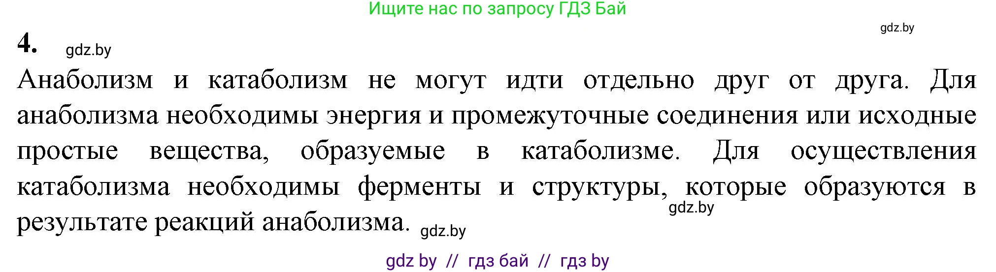 Биология, 11 класс рабочая тетрадь, авторы: Дашков Максим Леонидович, Головач Алексей Михайлович, издательство Аверсэв, Минск, 2021, жёлтого цвета, страница 48, номер 4, Решение