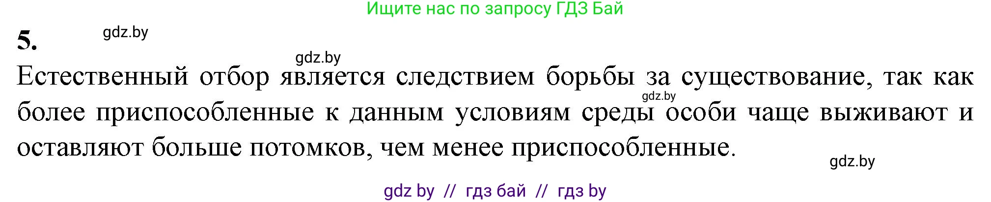 Биология, 11 класс рабочая тетрадь, авторы: Дашков Максим Леонидович, Головач Алексей Михайлович, издательство Аверсэв, Минск, 2021, жёлтого цвета, страница 104, номер 5, Решение