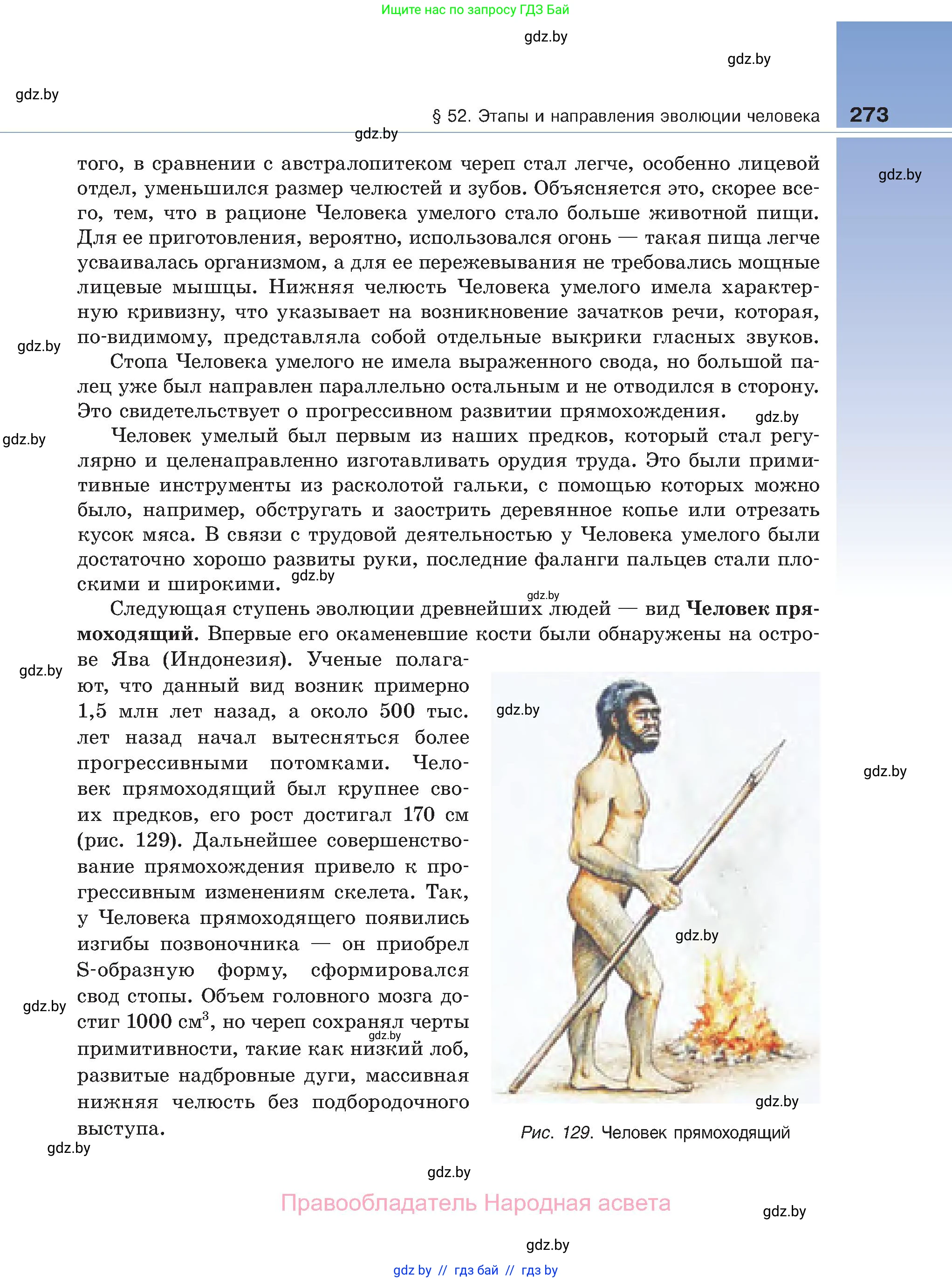 Биология, 11 класс Учебник, авторы: Дашков Максим Леонидович, Песнякевич Александр Георгиевич, Головач Алексей Михайлович, издательство Народная асвета, Минск, 2021, голубого цвета, страница 273
