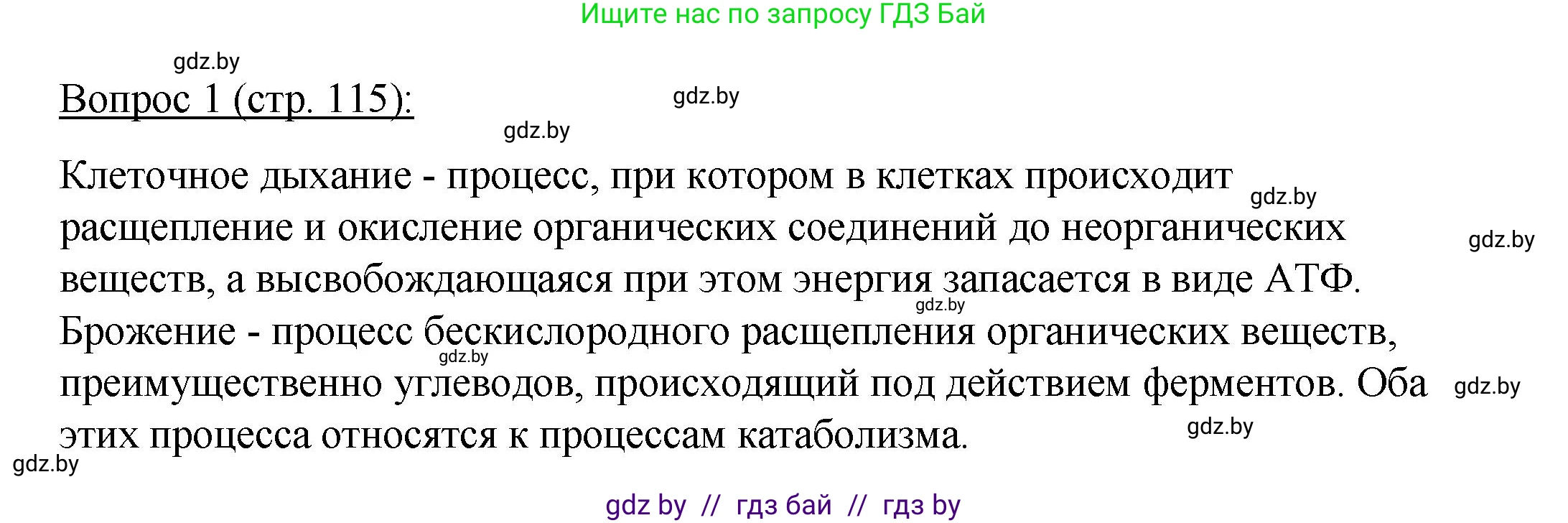 Биология, 11 класс Учебник, авторы: Дашков Максим Леонидович, Песнякевич Александр Георгиевич, Головач Алексей Михайлович, издательство Народная асвета, Минск, 2021, голубого цвета, страница 115, номер 1, Решение