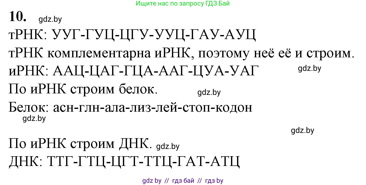 Биология, 11 класс Тетрадь для лабораторных и практических работ, автор: Хруцкая Тамара Викторовна, издательство Аверсэв, Минск, 2021, жёлтого цвета, страница 53, номер 10, Решение
