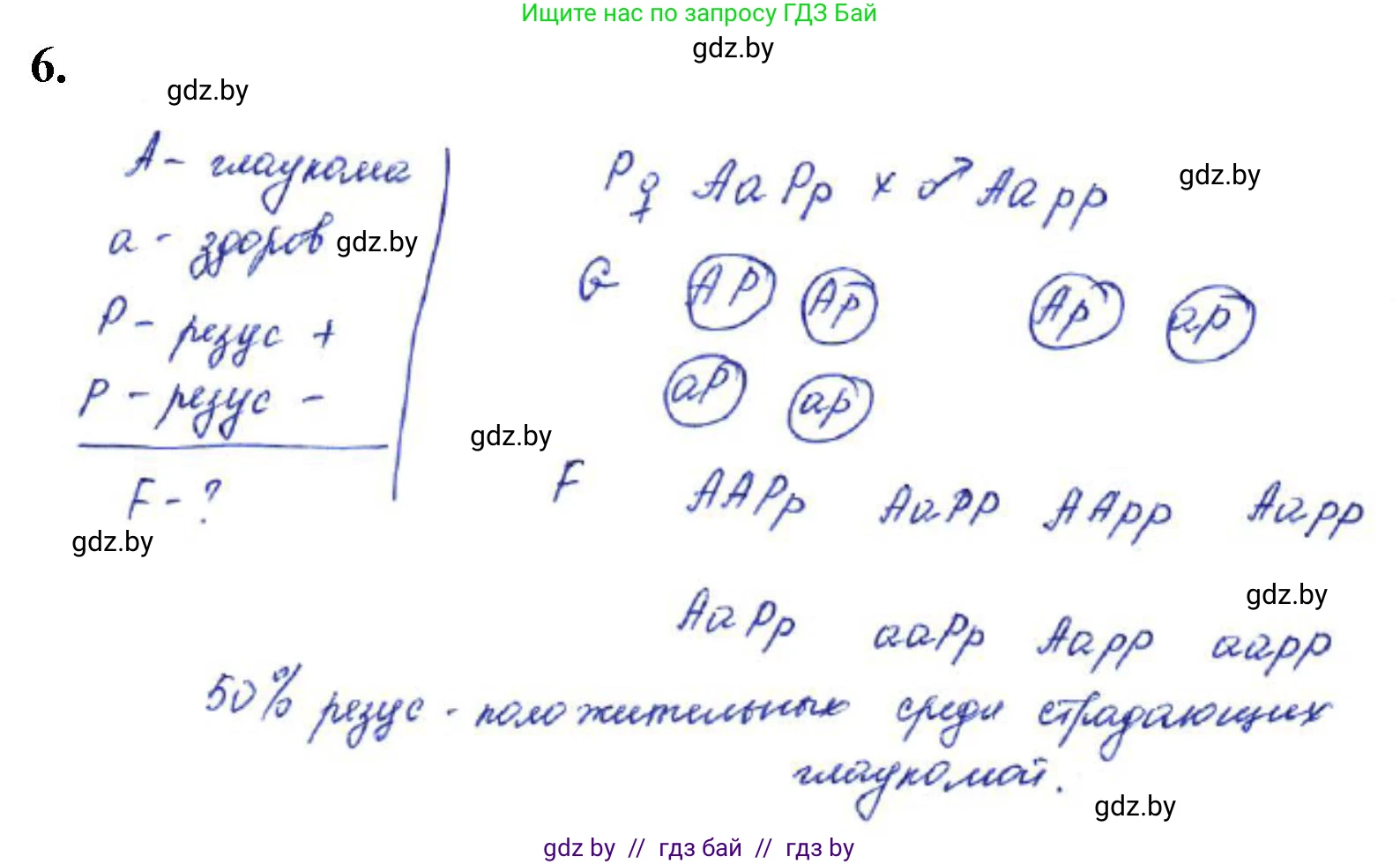Биология, 11 класс Тетрадь для лабораторных и практических работ, автор: Хруцкая Тамара Викторовна, издательство Аверсэв, Минск, 2021, жёлтого цвета, страница 62, номер 6, Решение