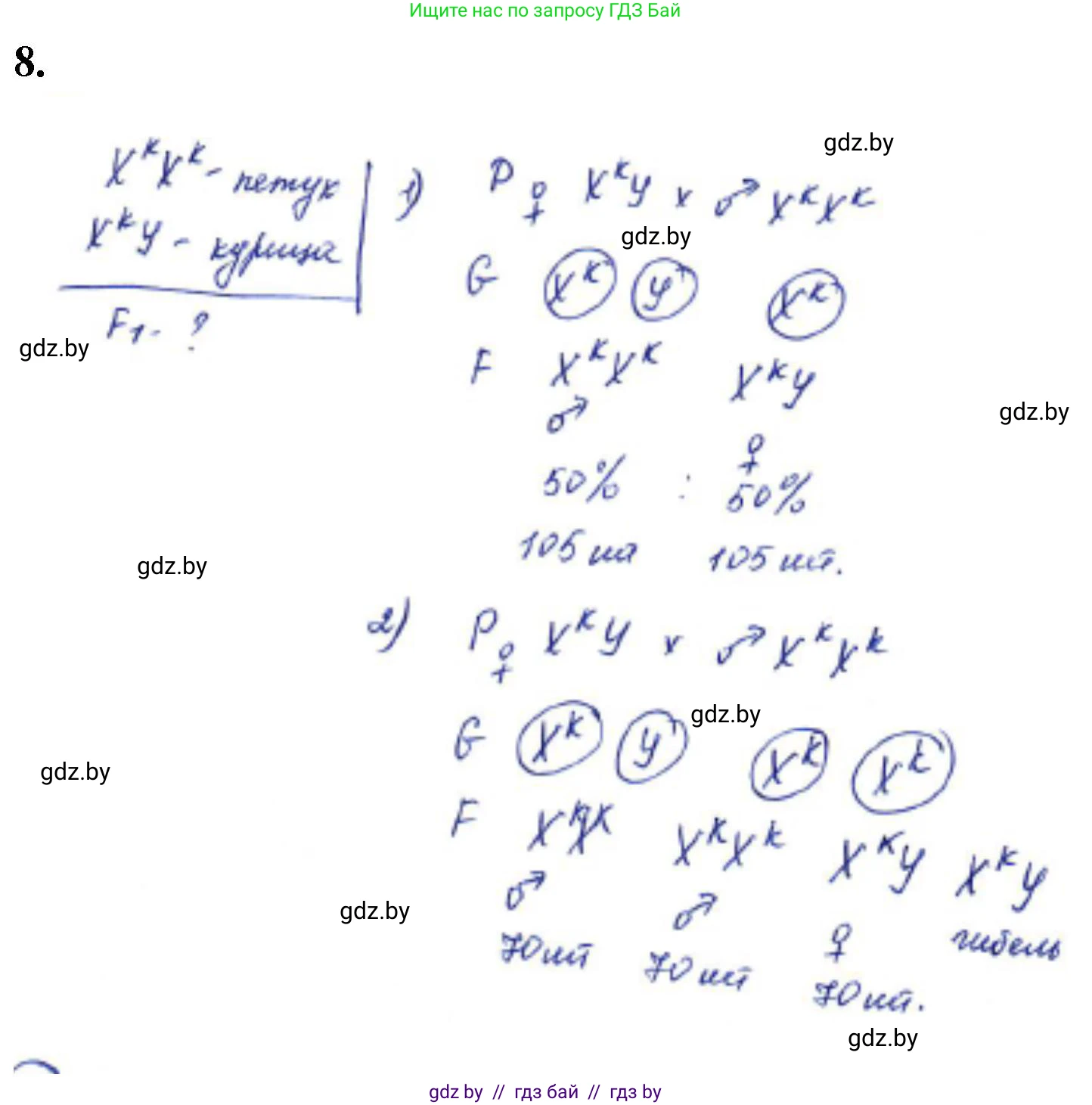 Биология, 11 класс Тетрадь для лабораторных и практических работ, автор: Хруцкая Тамара Викторовна, издательство Аверсэв, Минск, 2021, жёлтого цвета, страница 75, номер 8, Решение