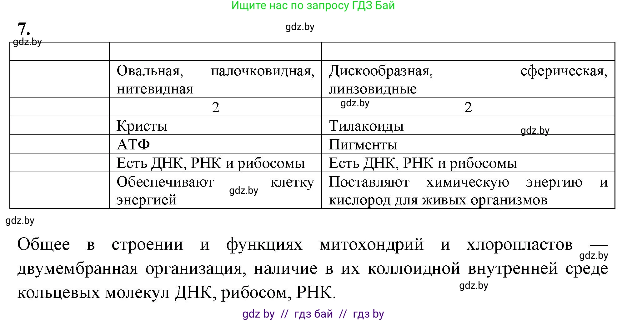 Биология, 11 класс рабочая тетрадь, автор: Хруцкая Тамара Викторовна, издательство Аверсэв, Минск, 2021, зелёного цвета, страница 26, номер 7, Решение