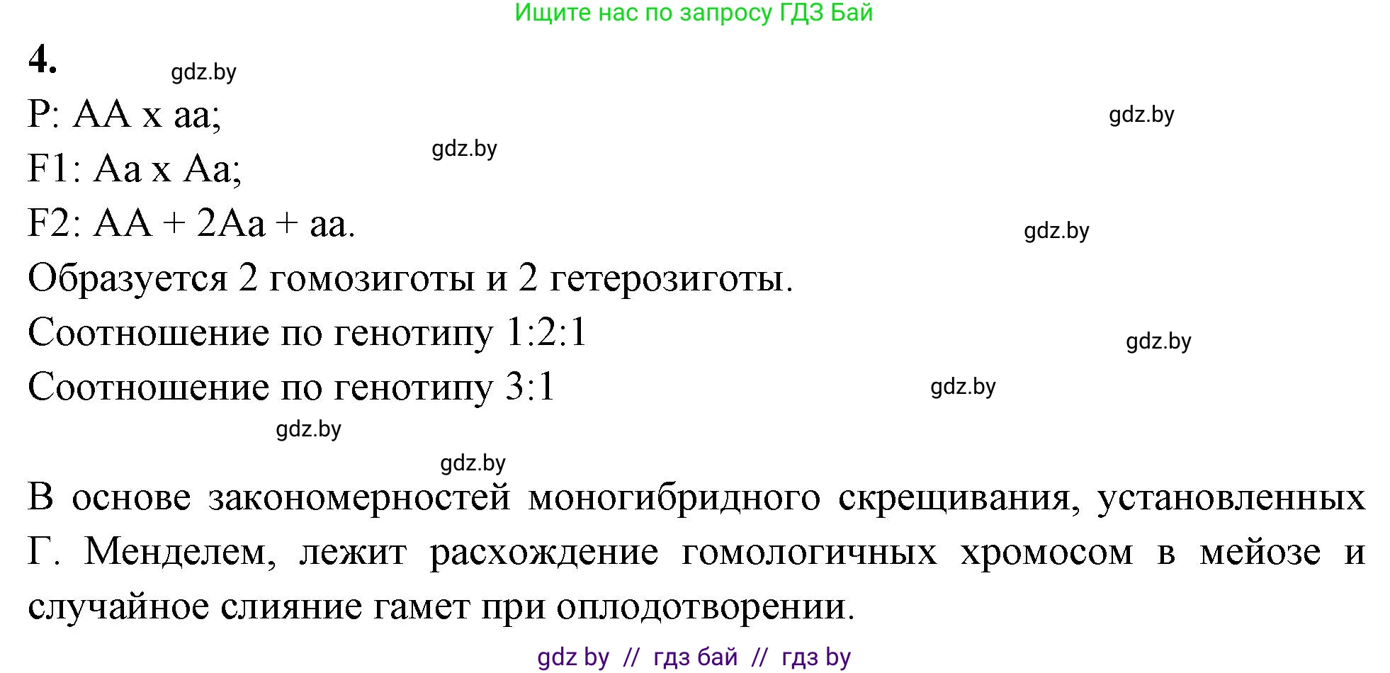 Биология, 11 класс рабочая тетрадь, автор: Хруцкая Тамара Викторовна, издательство Аверсэв, Минск, 2021, зелёного цвета, страница 58, номер 4, Решение