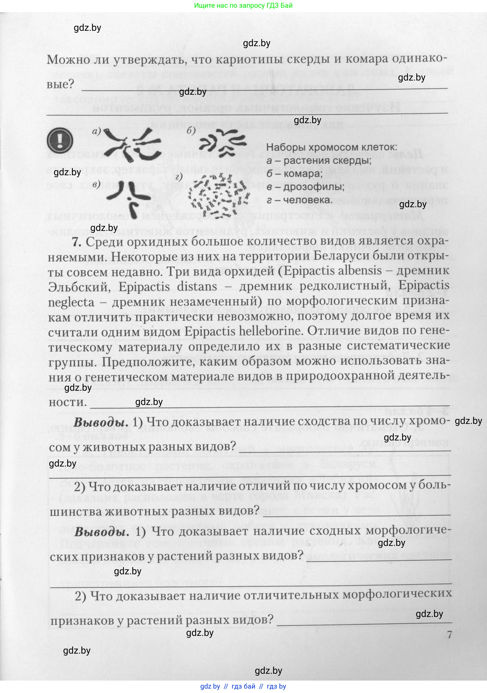 Биология, 11 класс тетрадь для практических и лабораторных работ, экскурсий, автор: Новик Ирина Михайловна, издательство Сэр-Вит, Минск, 2019, розового цвета, страница 7