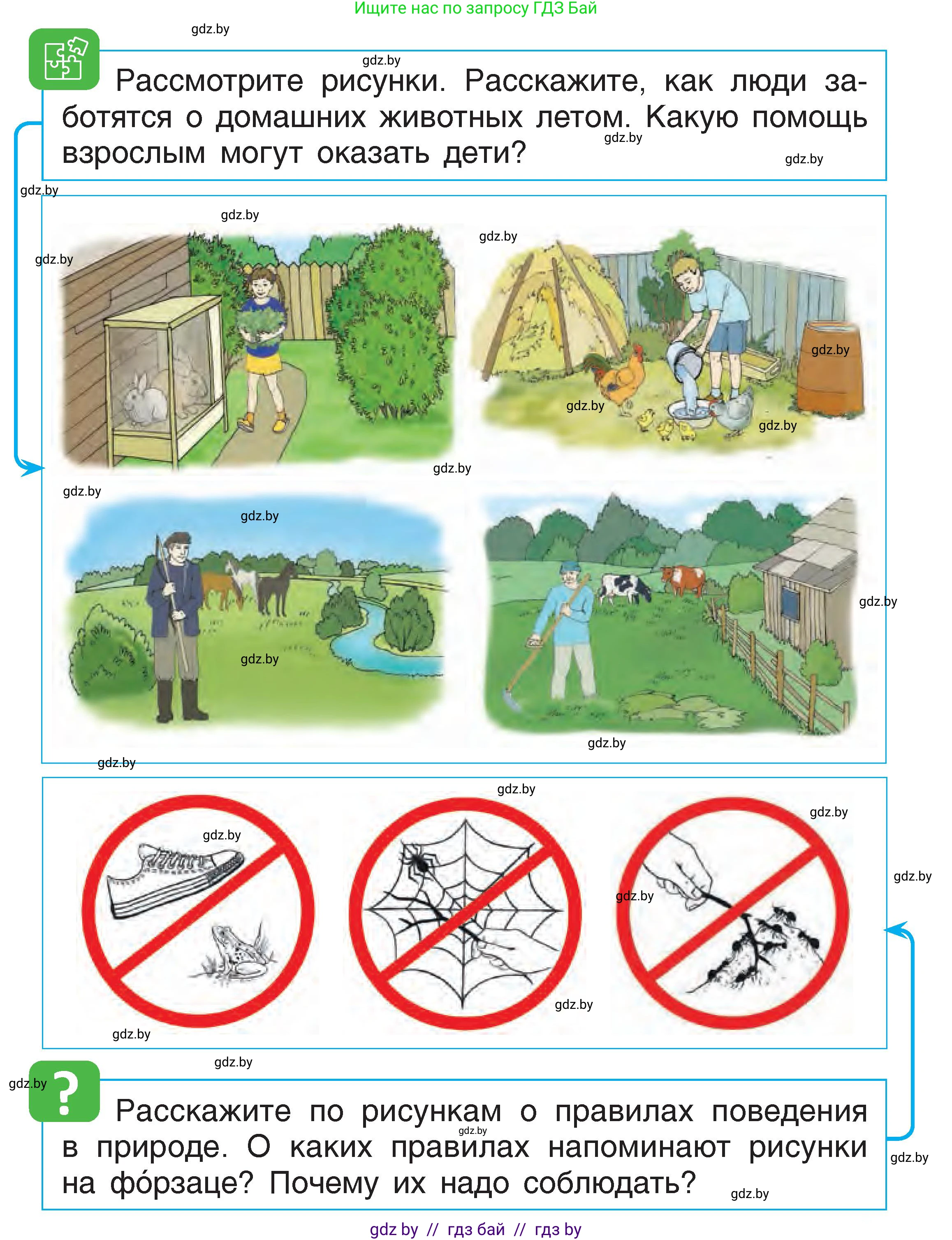 Человек и мир, 1 класс Учебник, авторы: Трафимова Галина Владимировна, Трафимов Сергей Анатольевич, издательство Национальный институт образования, Минск, 2023, салатового цвета, страница 75, Условие