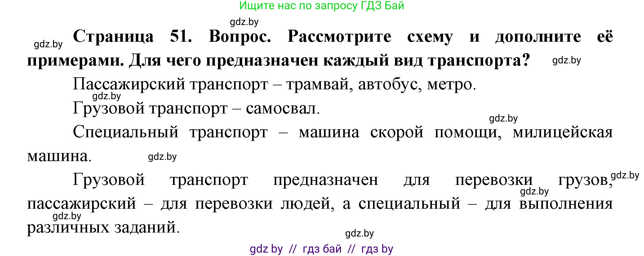 Человек и мир, 1 класс Учебник, авторы: Трафимова Галина Владимировна, Трафимов Сергей Анатольевич, издательство Национальный институт образования, Минск, 2023, салатового цвета, страница 51, Решение