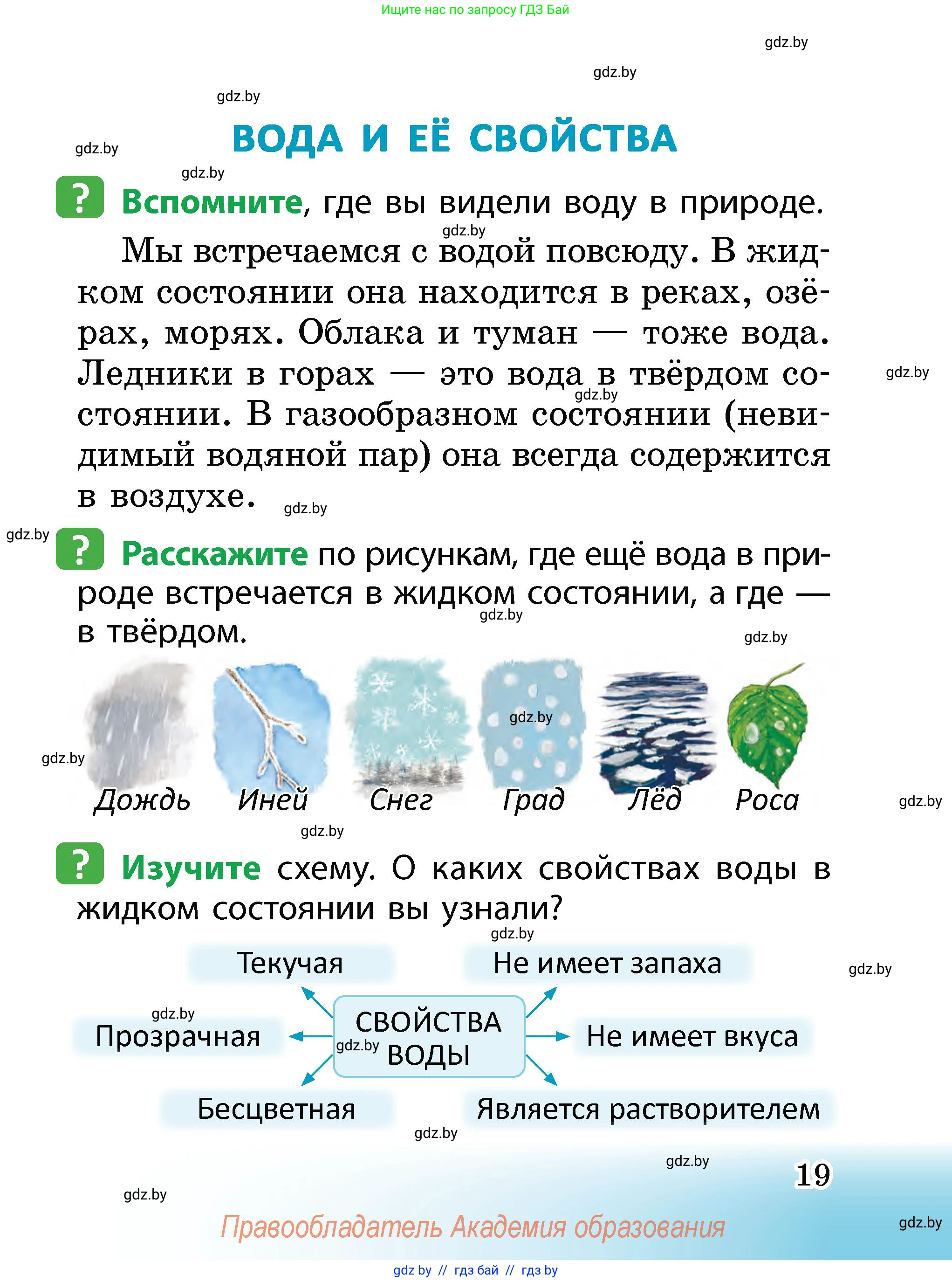 Человек и мир, 2 класс Учебник, авторы: Трафимова Галина Владимировна, Трафимов Сергей Анатольевич, издательство Академия образования, Минск, 2024, страница 19