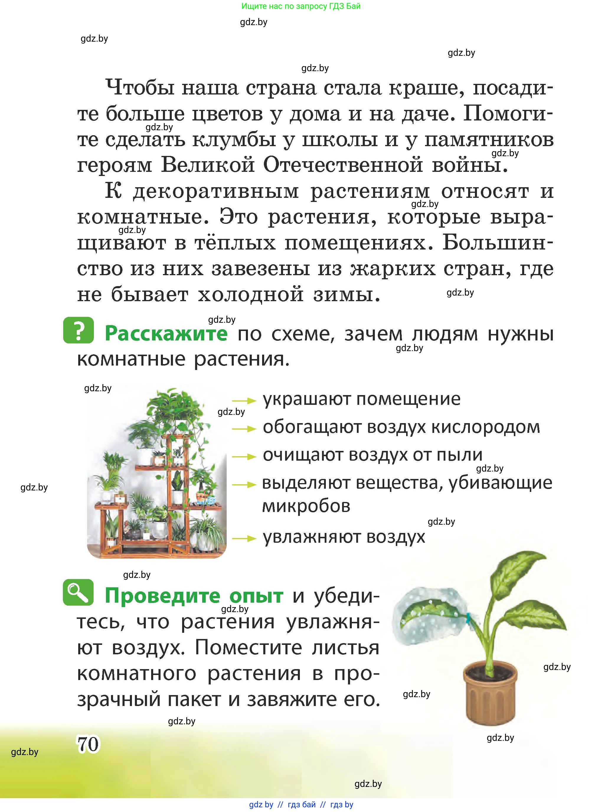 Человек и мир, 2 класс Учебник, авторы: Трафимова Галина Владимировна, Трафимов Сергей Анатольевич, издательство Академия образования, Минск, 2024, страница 70