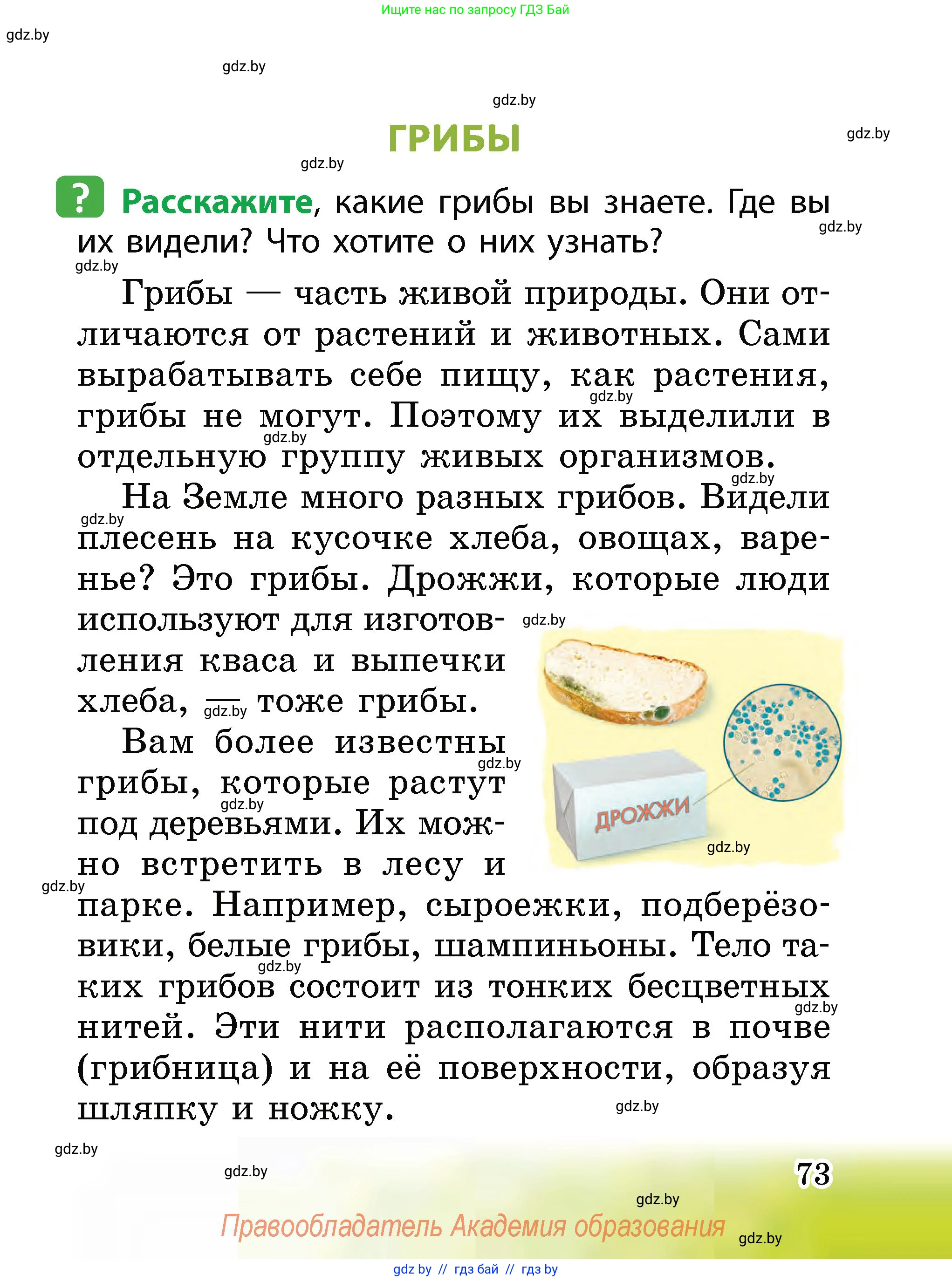 Человек и мир, 2 класс Учебник, авторы: Трафимова Галина Владимировна, Трафимов Сергей Анатольевич, издательство Академия образования, Минск, 2024, страница 73