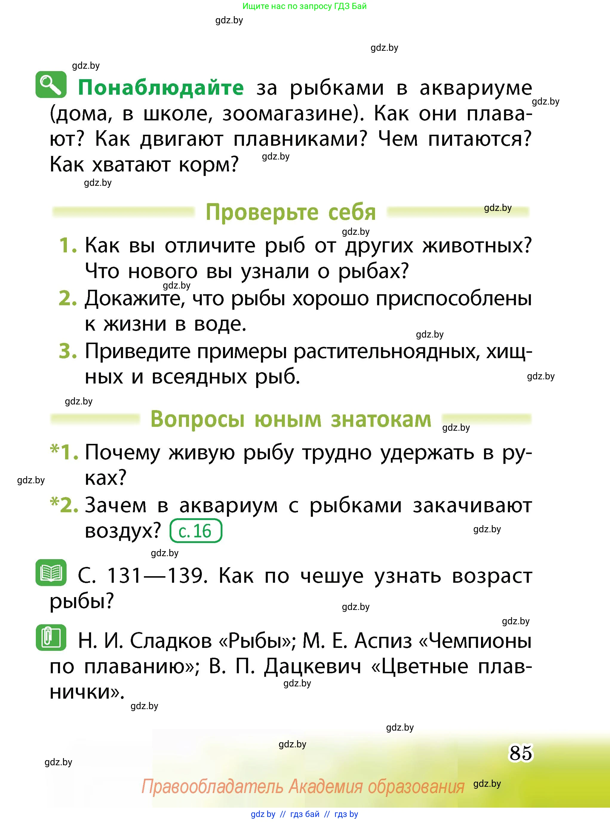 Человек и мир, 2 класс Учебник, авторы: Трафимова Галина Владимировна, Трафимов Сергей Анатольевич, издательство Академия образования, Минск, 2024, страница 85