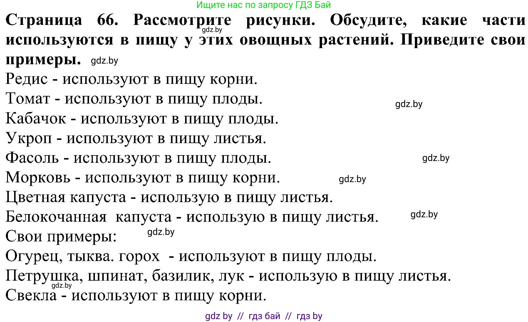Человек и мир, 2 класс Учебник, авторы: Трафимова Галина Владимировна, Трафимов Сергей Анатольевич, издательство Академия образования, Минск, 2024, страница 66, номер 4, Решение
