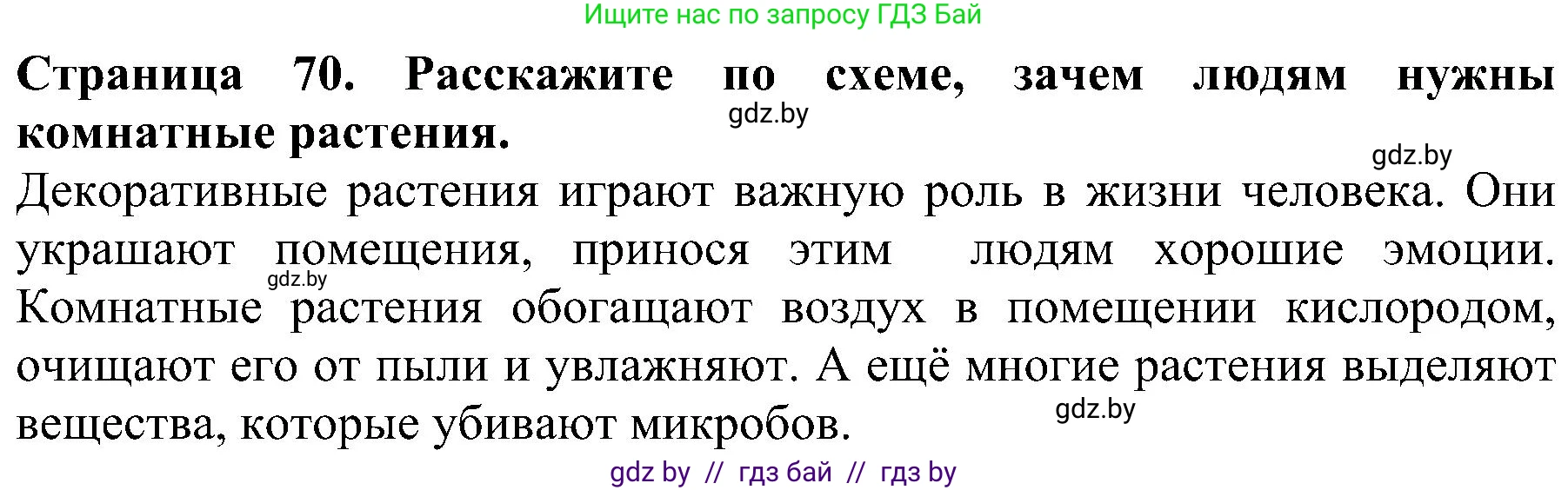 Человек и мир, 2 класс Учебник, авторы: Трафимова Галина Владимировна, Трафимов Сергей Анатольевич, издательство Академия образования, Минск, 2024, страница 70, номер 3, Решение