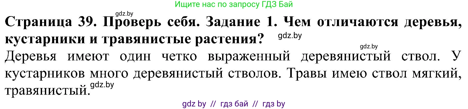 Человек и мир, 2 класс Учебник, авторы: Трафимова Галина Владимировна, Трафимов Сергей Анатольевич, издательство Академия образования, Минск, 2024, страница 39, номер 1, Решение