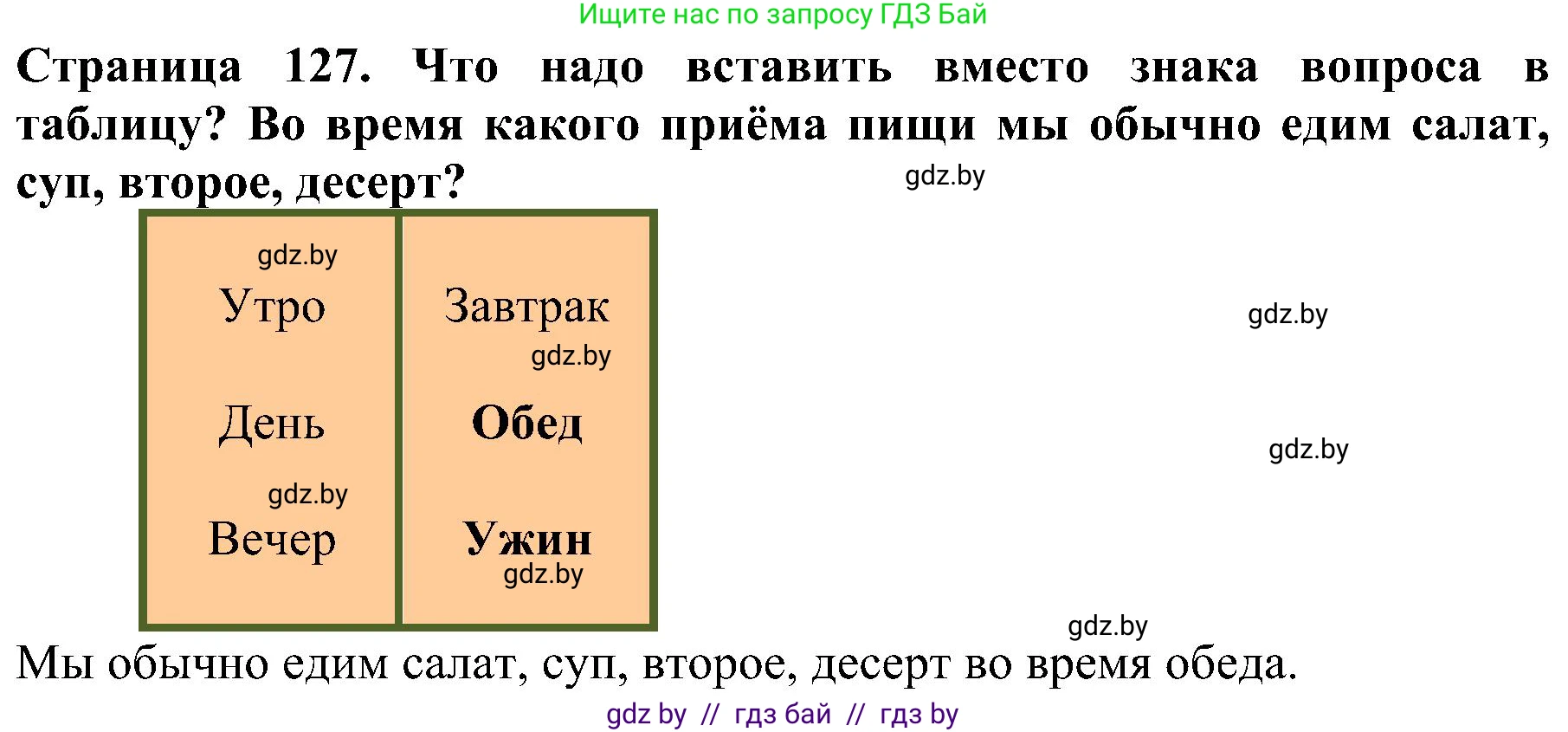 Человек и мир, 2 класс Учебник, авторы: Трафимова Галина Владимировна, Трафимов Сергей Анатольевич, издательство Академия образования, Минск, 2024, страница 127, номер 3, Решение