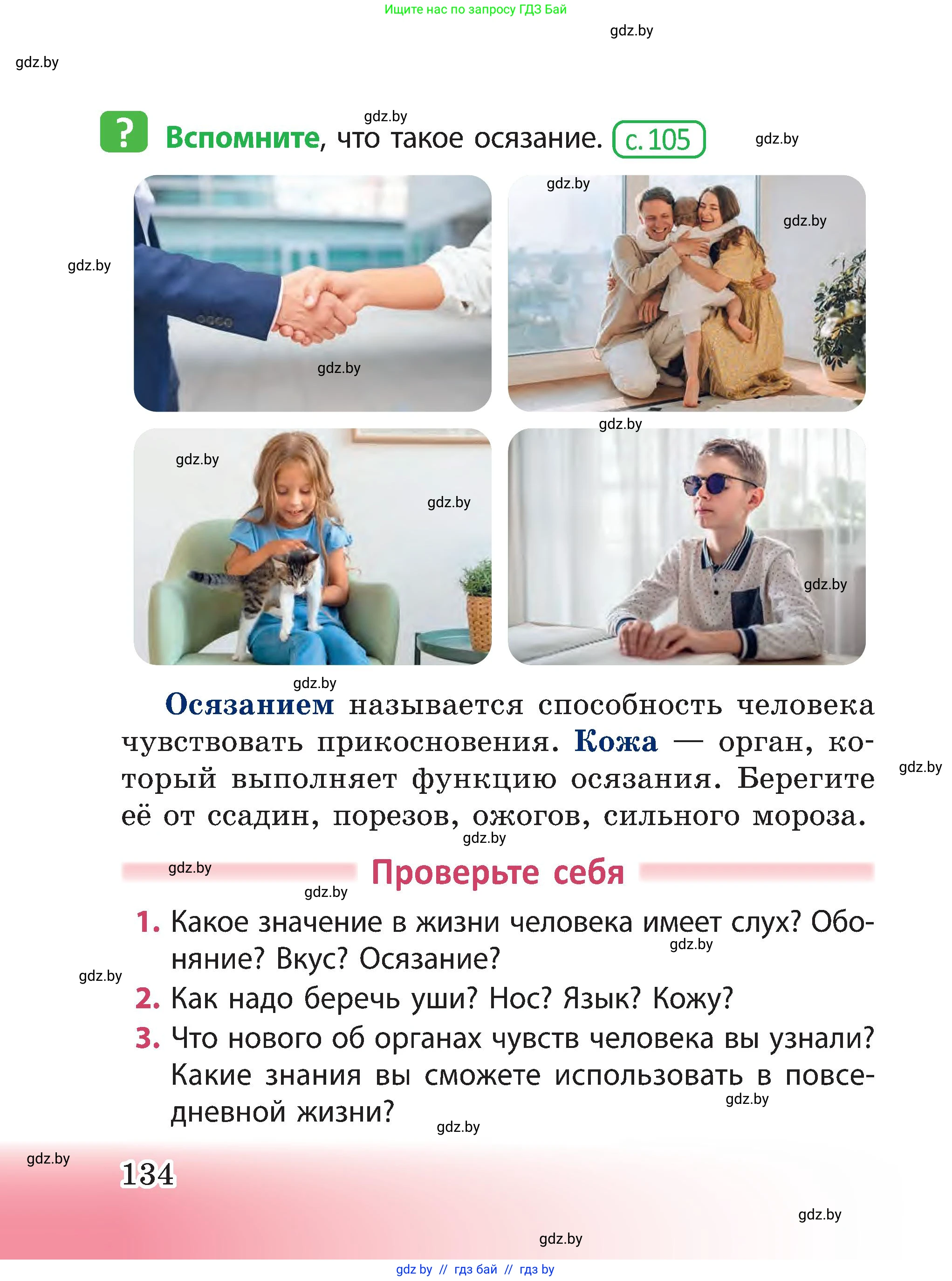 Человек и мир, 3 класс Учебник, авторы: Трафимова Галина Владимировна, Трафимов Сергей Анатольевич, издательство Академия образования, Минск, 2025, голубого цвета, страница 134