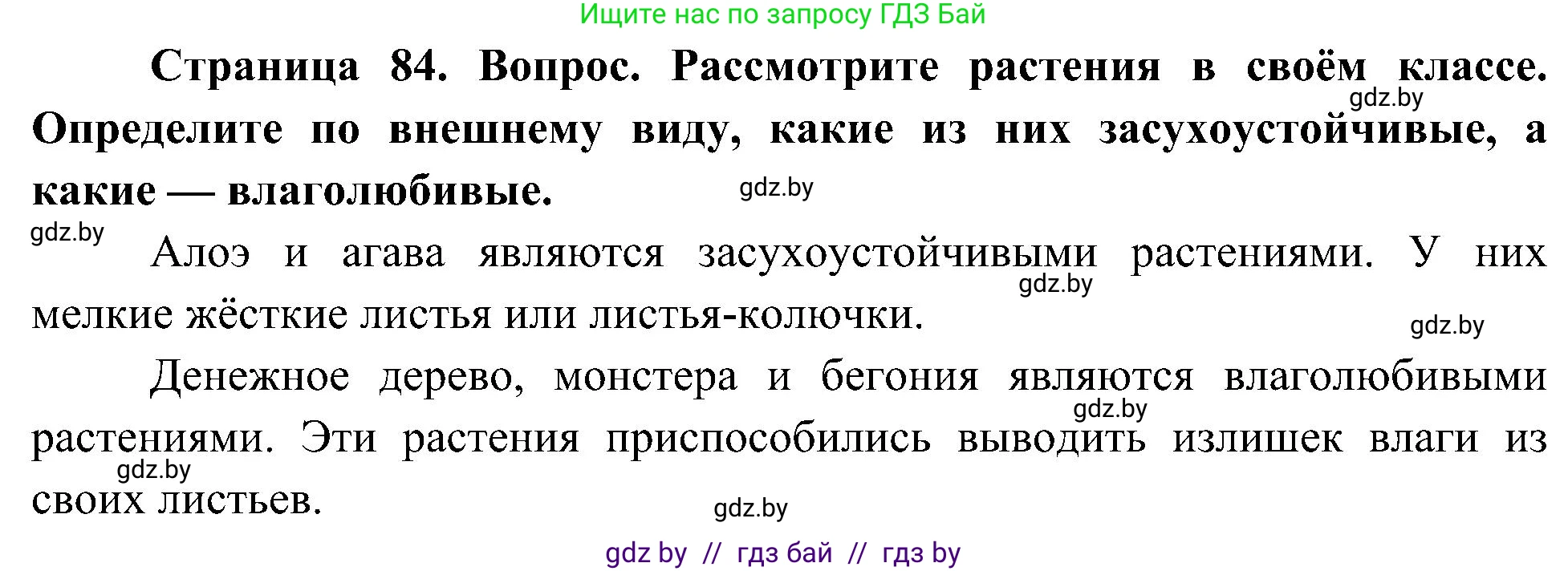Человек и мир, 3 класс Учебник, авторы: Трафимова Галина Владимировна, Трафимов Сергей Анатольевич, издательство Академия образования, Минск, 2025, голубого цвета, страница 84, Решение