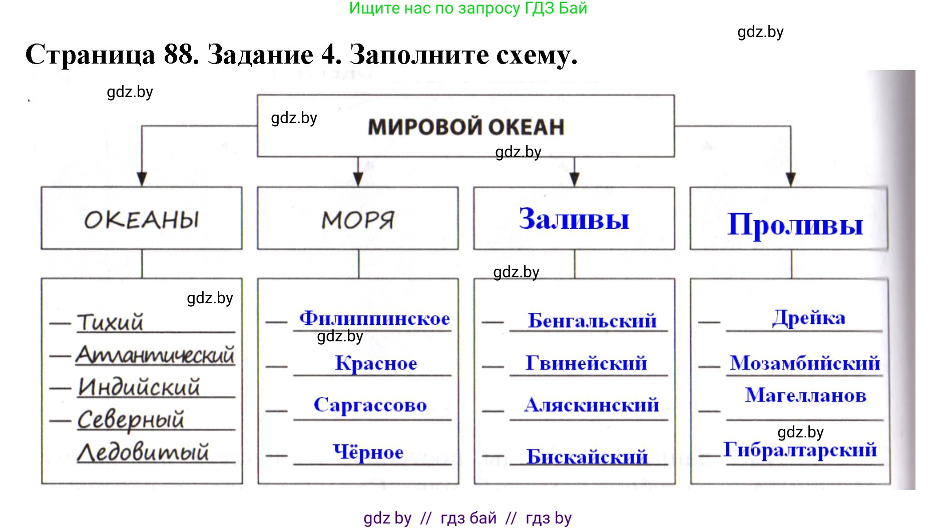 Человек и мир, 5 класс рабочая тетрадь, авторы: Лопух Пётр Степанович, Шкель Людмила Валерьевна, издательство Аверсэв, Минск, 2022, страница 88, номер 4, Решение