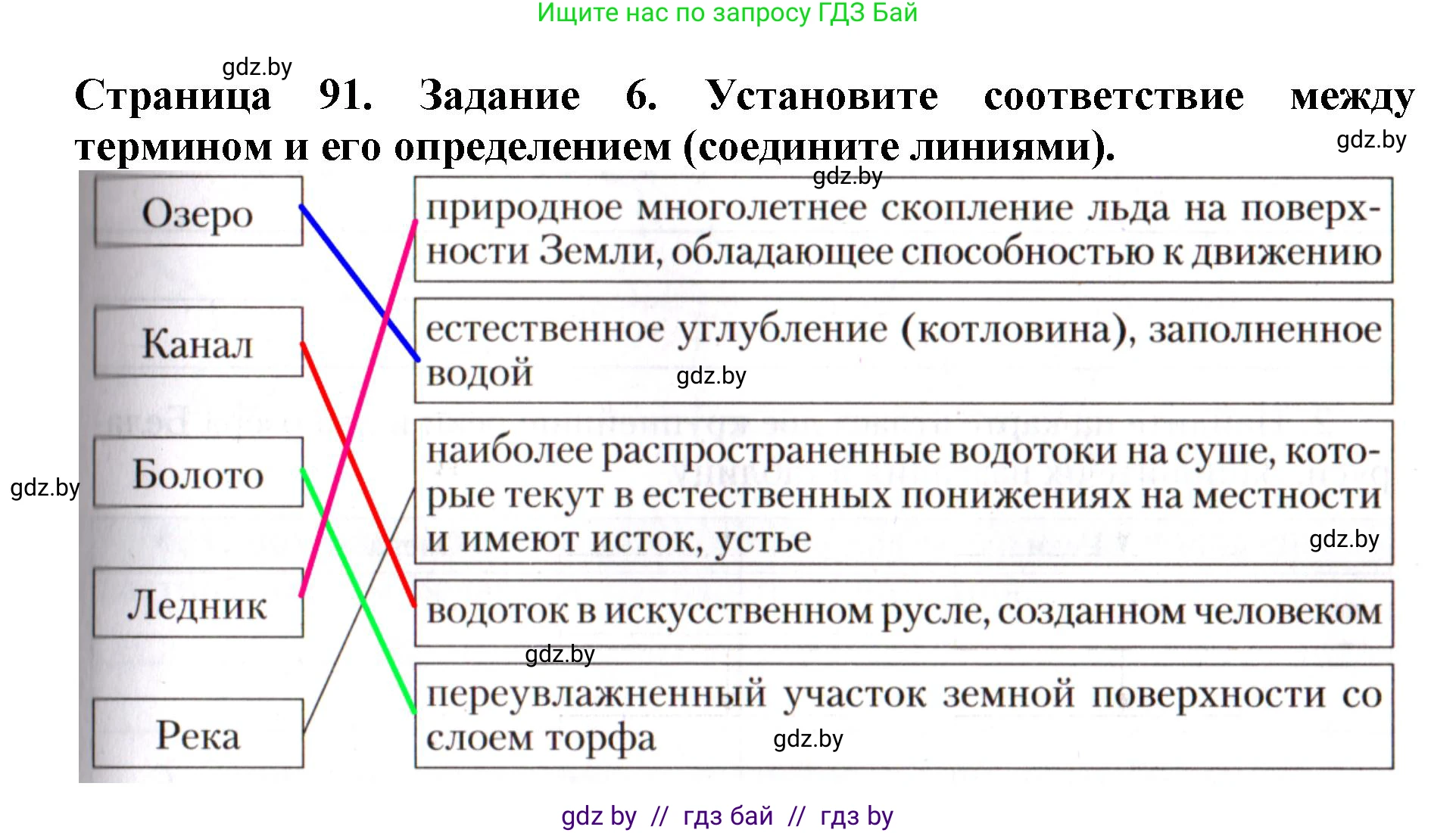Человек и мир, 5 класс рабочая тетрадь, авторы: Лопух Пётр Степанович, Шкель Людмила Валерьевна, издательство Аверсэв, Минск, 2022, страница 91, номер 6, Решение