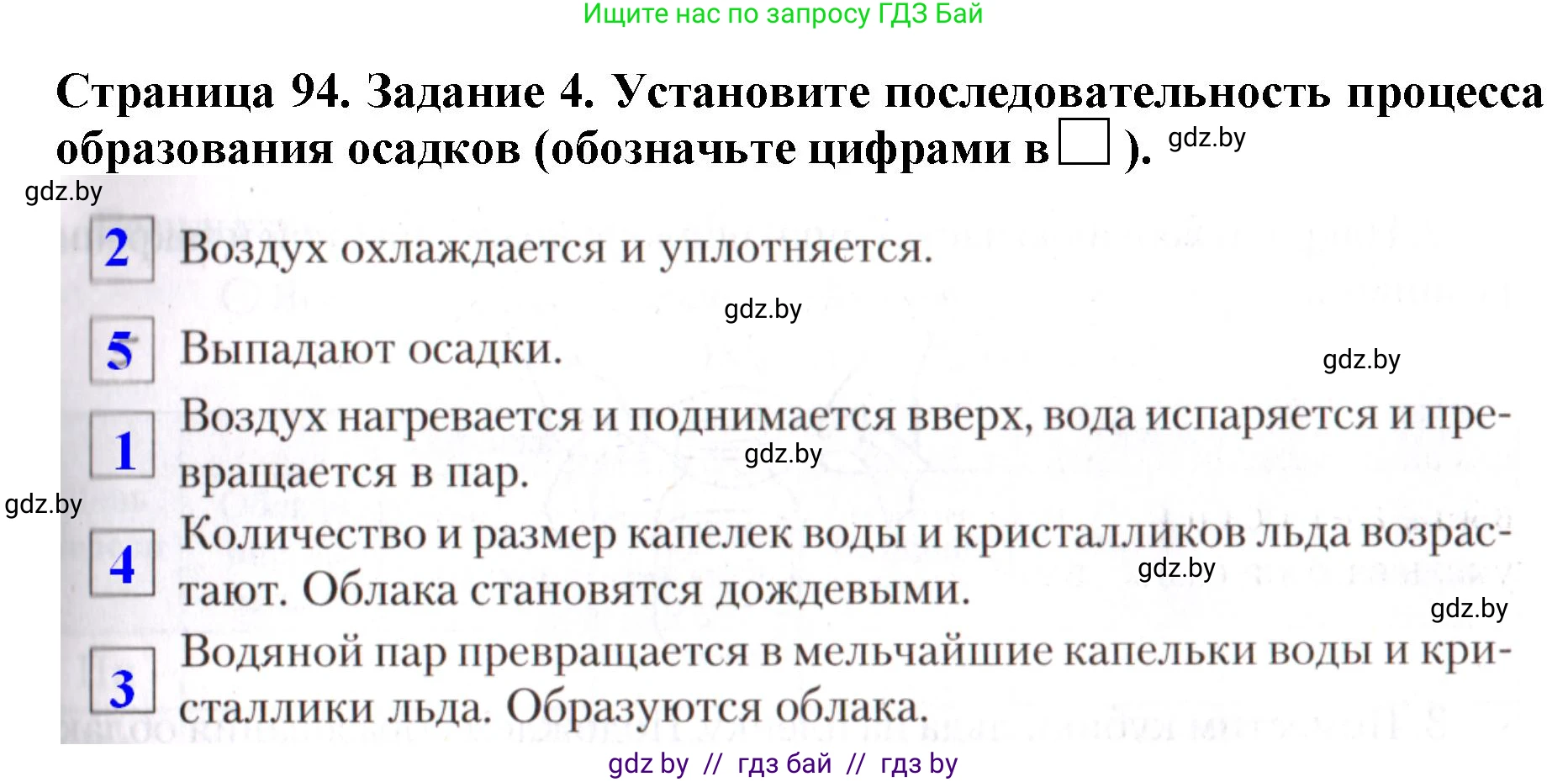 Человек и мир, 5 класс рабочая тетрадь, авторы: Лопух Пётр Степанович, Шкель Людмила Валерьевна, издательство Аверсэв, Минск, 2022, страница 94, номер 4, Решение