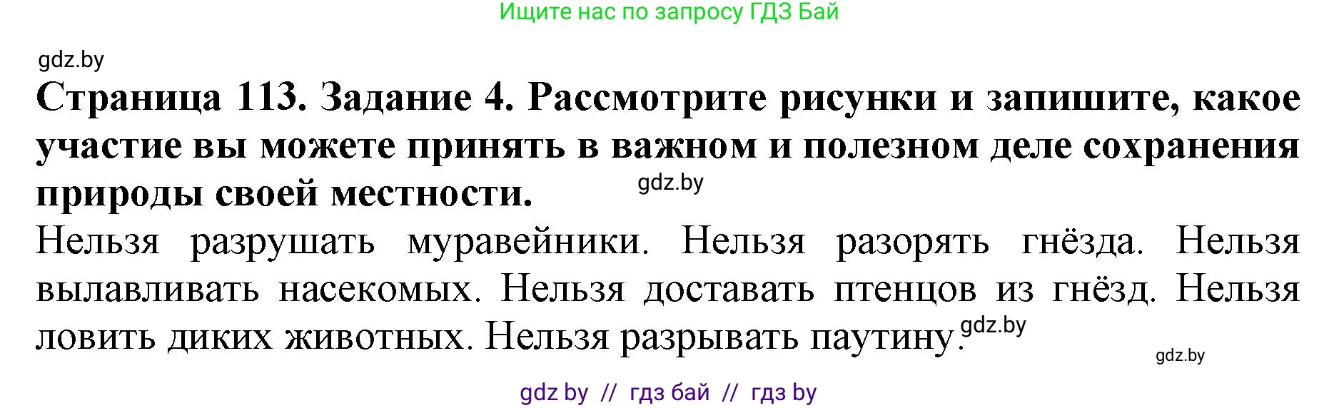 Человек и мир, 5 класс рабочая тетрадь, авторы: Лопух Пётр Степанович, Шкель Людмила Валерьевна, издательство Аверсэв, Минск, 2022, страница 113, номер 4, Решение