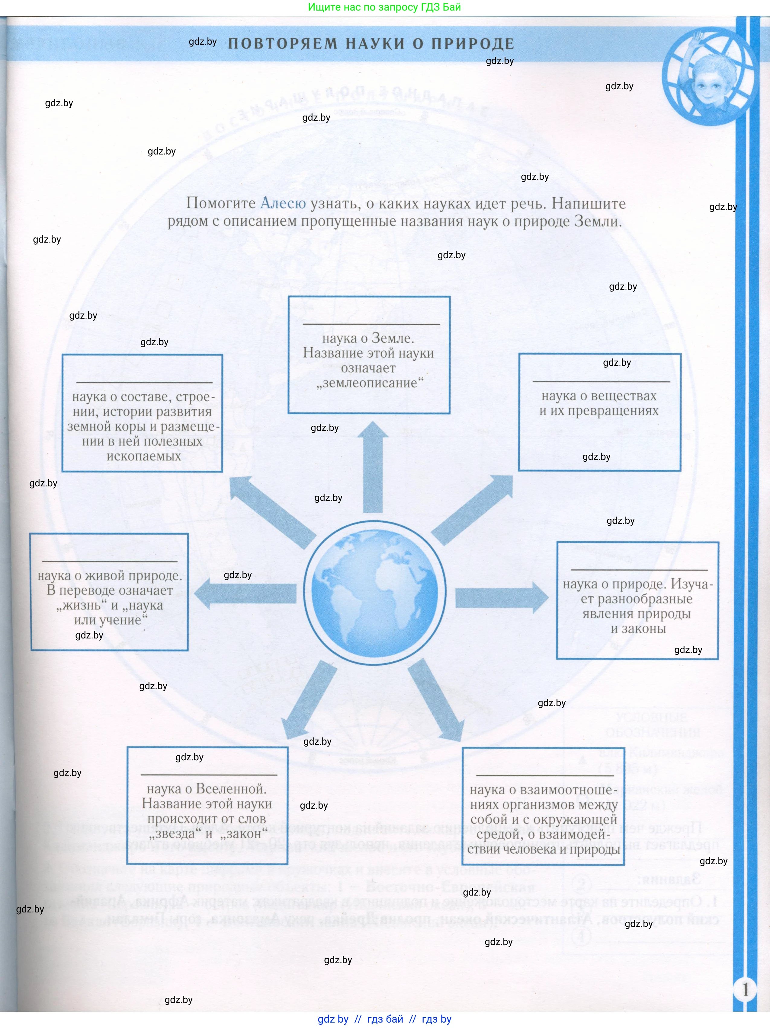 Человек и мир, 5 класс Контурные карты, авторы: Лопух Пётр Степанович, Сарычева Ольга Владимировна, Шкель Людмила Валерьевна, издательство Белкартография, Минск, 2022, голубого цвета, страница 1