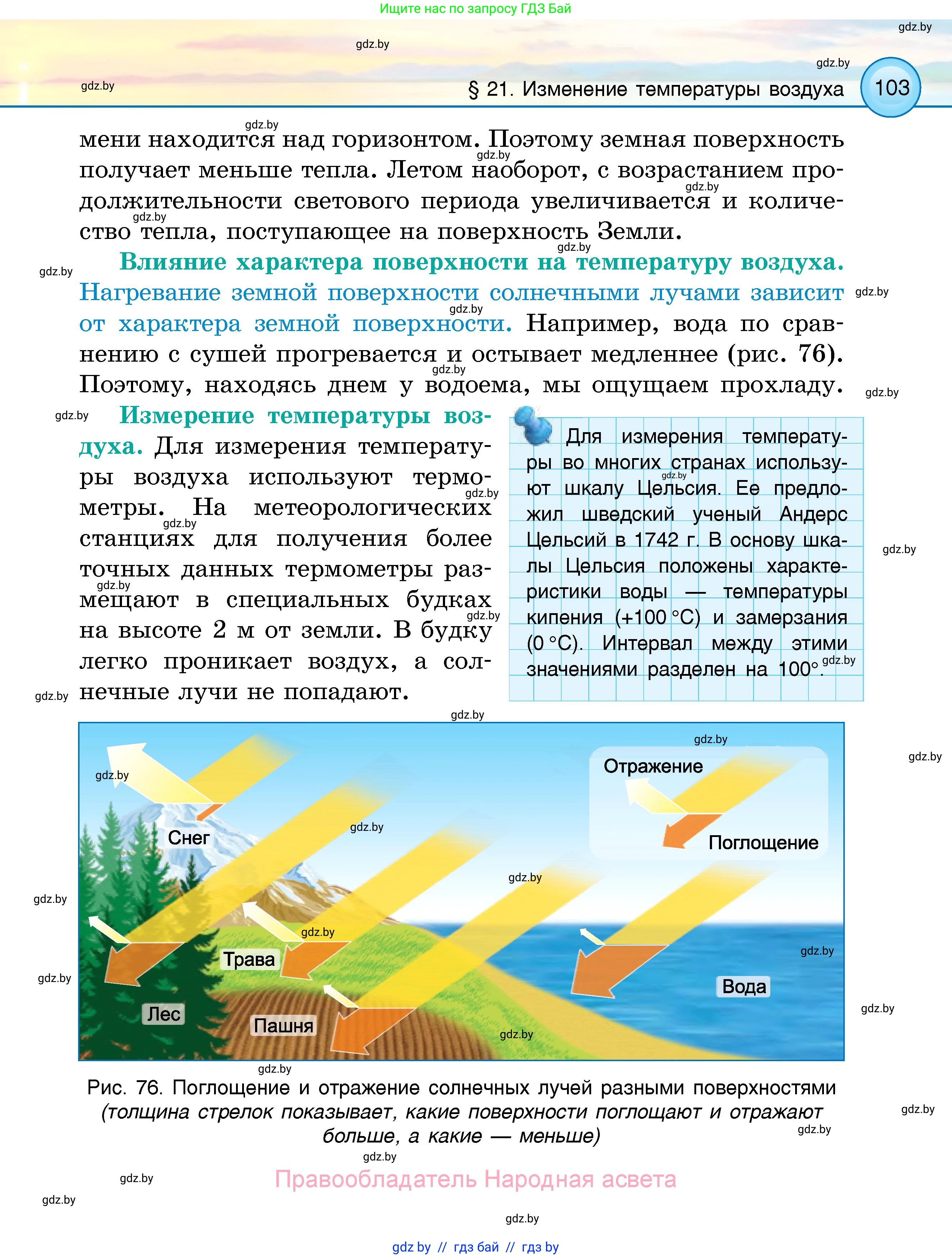 Человек и мир, 5 класс Учебник, авторы: Лопух Пётр Степанович, Сарычева Ольга Владимировна, Шкель Людмила Валерьевна, издательство Народная асвета, Минск, 2022, белого цвета, страница 103