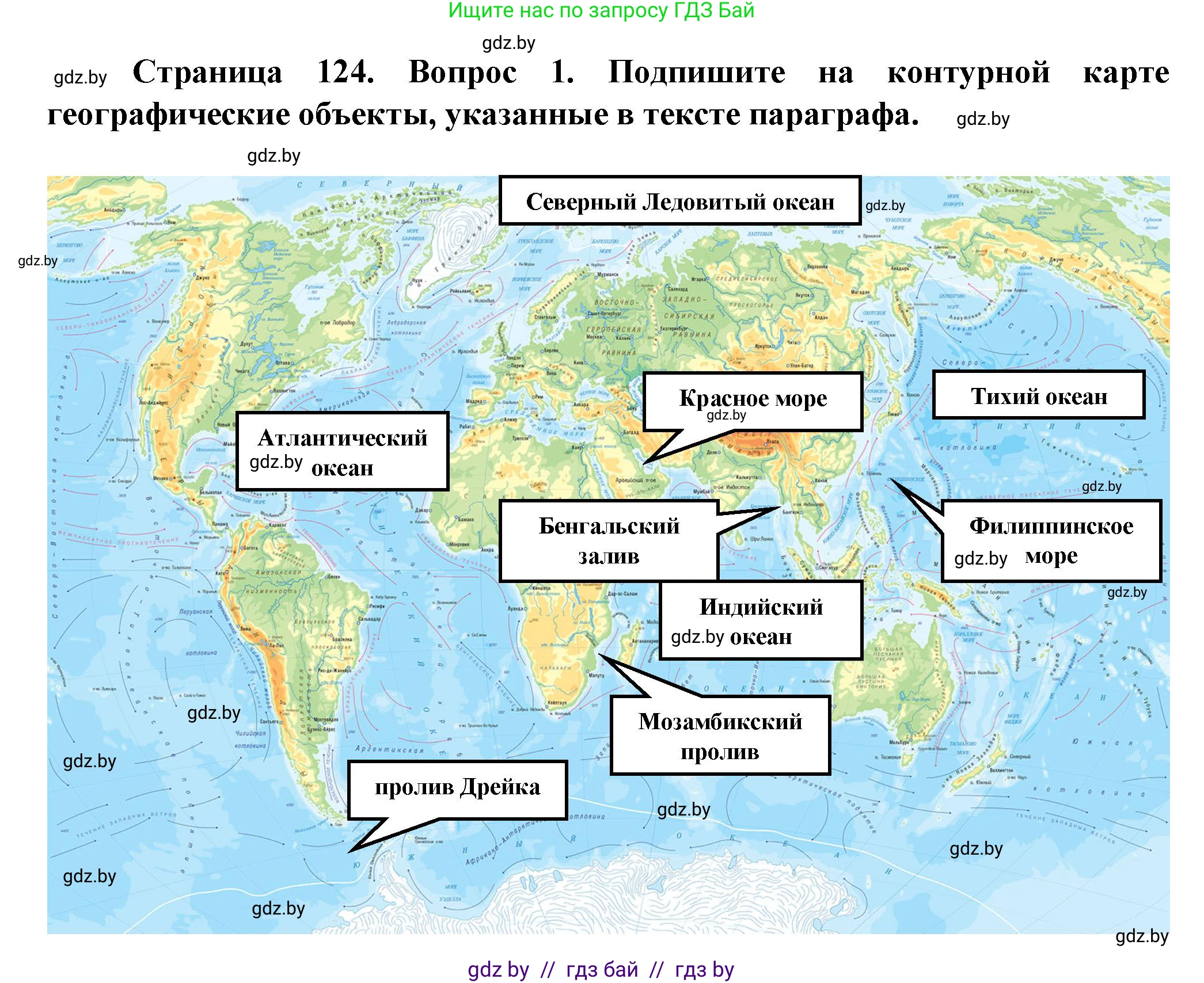 Человек и мир, 5 класс Учебник, авторы: Лопух Пётр Степанович, Сарычева Ольга Владимировна, Шкель Людмила Валерьевна, издательство Народная асвета, Минск, 2022, белого цвета, страница 124, номер 1, Решение