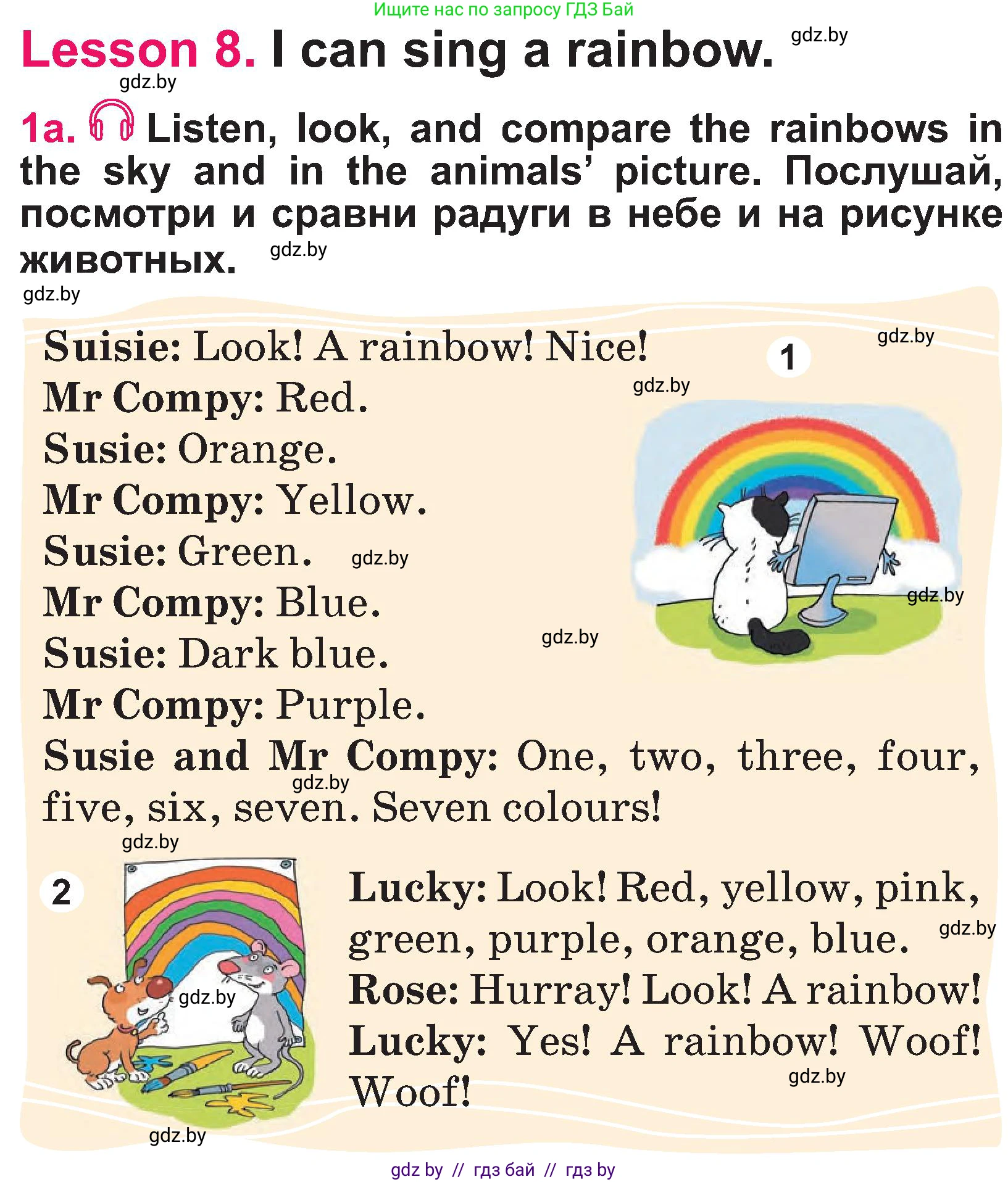 Английский язык (english), 3 класс Учебник, авторы: Лапицкая Людмила Михайловна (Lapitskaya Ludmila), Калишевич Алла Ивановна, Севрюкова Татьяна Юрьевна, Седунова Наталья Михайловна (Sedunova Natalia), издательство Вышэйшая школа, Минск, 2023, Часть 1, страница 20, номер 1, Условие