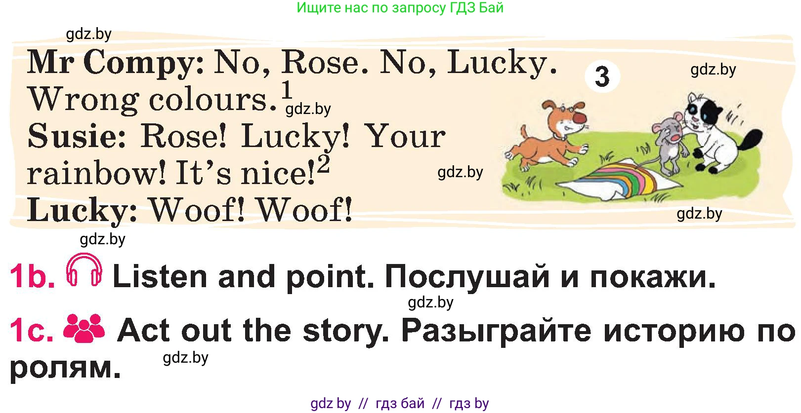 Английский язык (english), 3 класс Учебник, авторы: Лапицкая Людмила Михайловна (Lapitskaya Ludmila), Калишевич Алла Ивановна, Севрюкова Татьяна Юрьевна, Седунова Наталья Михайловна (Sedunova Natalia), издательство Вышэйшая школа, Минск, 2023, Часть 1, страница 20, номер 1, Условие (продолжение 2)