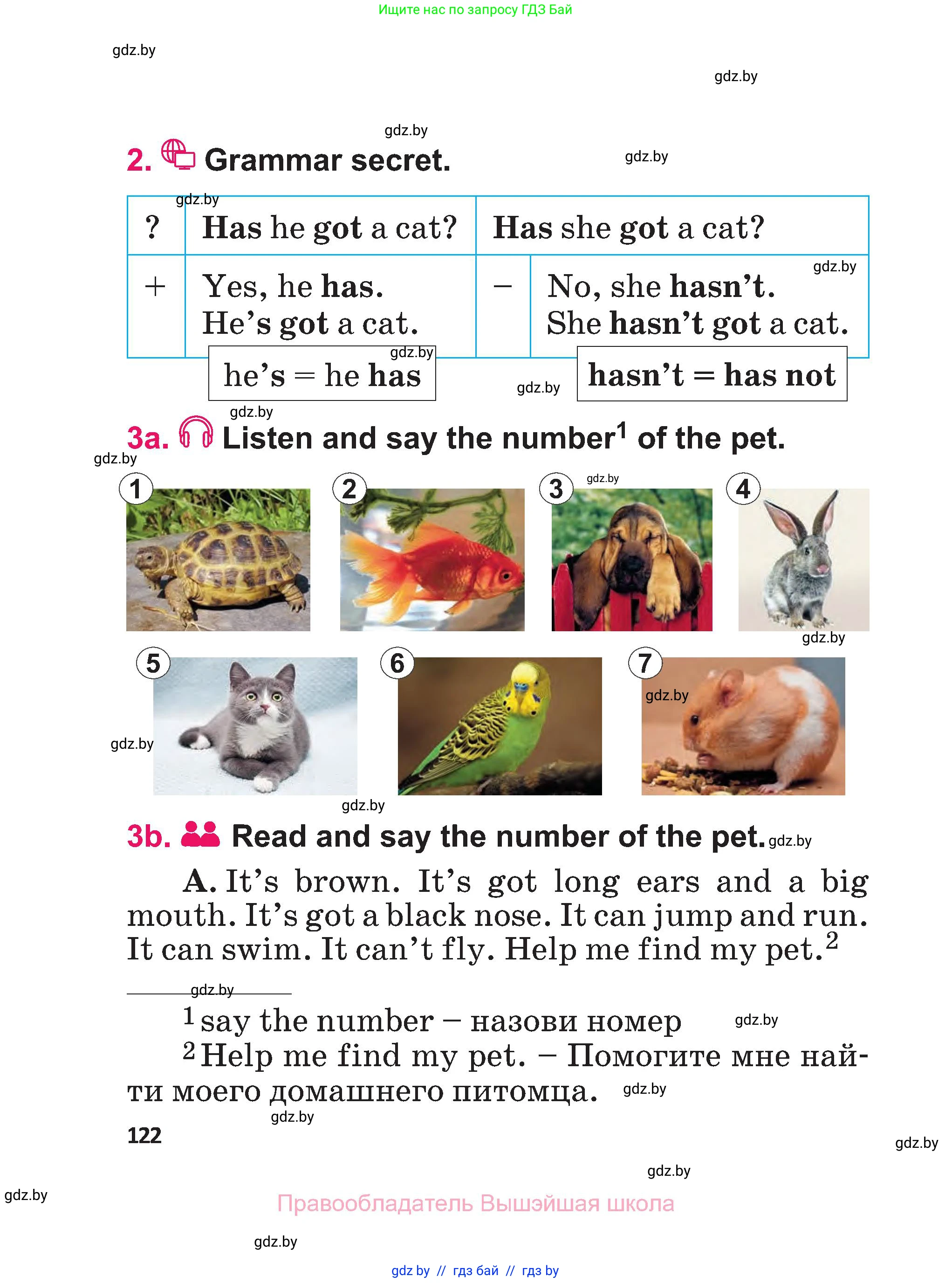 Английский язык (english), 3 класс Учебник, авторы: Лапицкая Людмила Михайловна (Lapitskaya Ludmila), Калишевич Алла Ивановна, Севрюкова Татьяна Юрьевна, Седунова Наталья Михайловна (Sedunova Natalia), издательство Вышэйшая школа, Минск, 2023, Часть 1, страница 122