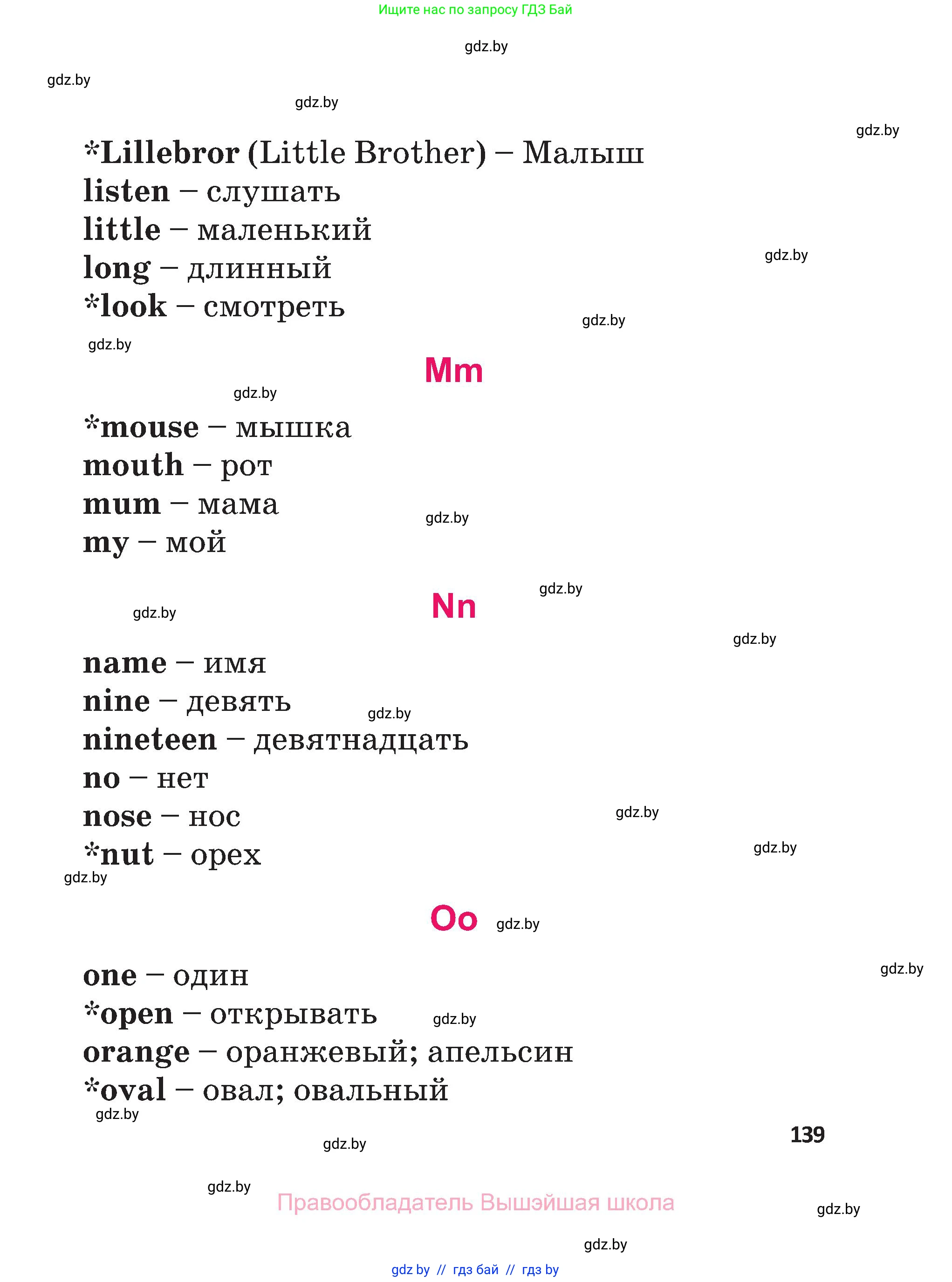Английский язык (english), 3 класс Учебник, авторы: Лапицкая Людмила Михайловна (Lapitskaya Ludmila), Калишевич Алла Ивановна, Севрюкова Татьяна Юрьевна, Седунова Наталья Михайловна (Sedunova Natalia), издательство Вышэйшая школа, Минск, 2023, страница 139