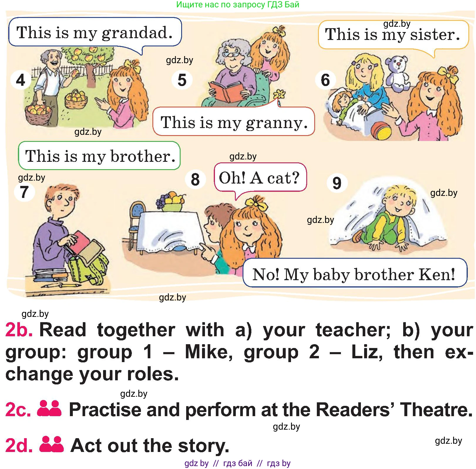 Английский язык (english), 3 класс Учебник, авторы: Лапицкая Людмила Михайловна (Lapitskaya Ludmila), Калишевич Алла Ивановна, Севрюкова Татьяна Юрьевна, Седунова Наталья Михайловна (Sedunova Natalia), издательство Вышэйшая школа, Минск, 2023, Часть 1, страница 68, номер 2, Условие (продолжение 2)