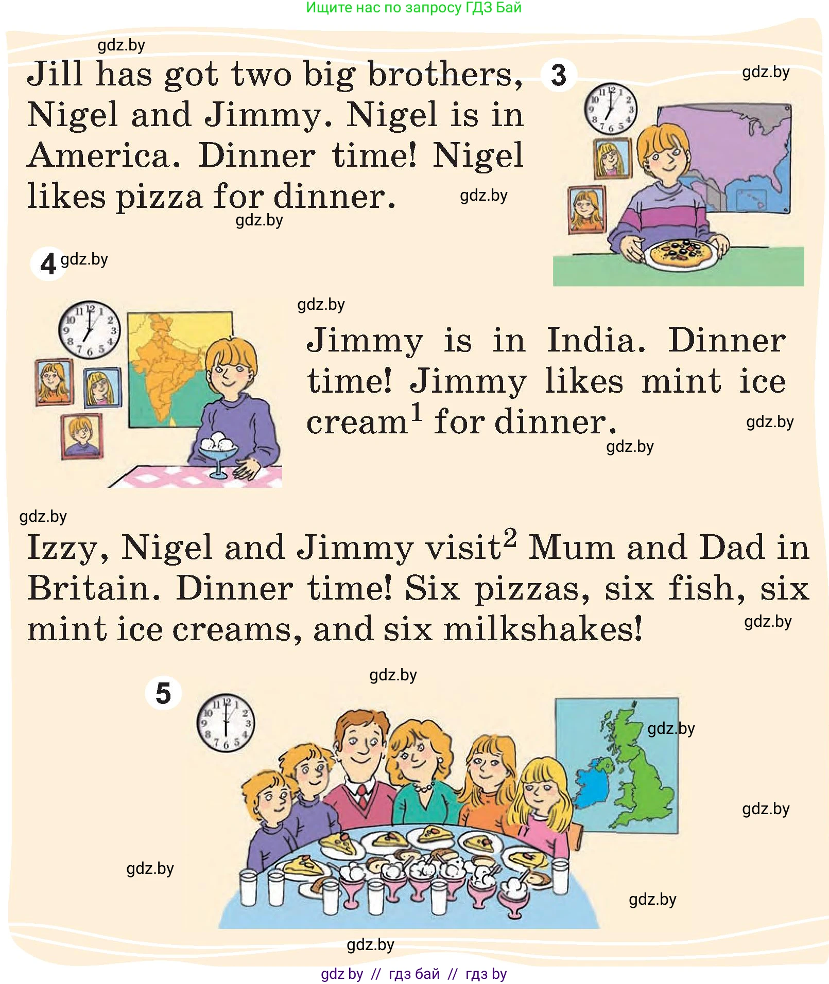 Английский язык (english), 3 класс Учебник, авторы: Лапицкая Людмила Михайловна (Lapitskaya Ludmila), Калишевич Алла Ивановна, Севрюкова Татьяна Юрьевна, Седунова Наталья Михайловна (Sedunova Natalia), издательство Вышэйшая школа, Минск, 2023, Часть 1, страница 83, номер 4, Условие (продолжение 2)