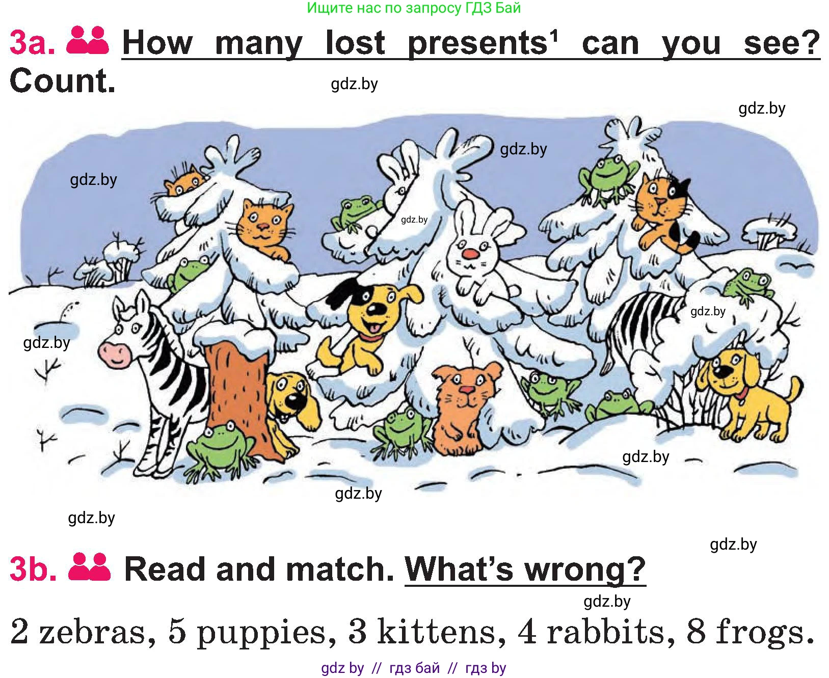 Английский язык (english), 3 класс Учебник, авторы: Лапицкая Людмила Михайловна (Lapitskaya Ludmila), Калишевич Алла Ивановна, Севрюкова Татьяна Юрьевна, Седунова Наталья Михайловна (Sedunova Natalia), издательство Вышэйшая школа, Минск, 2023, Часть 1, страница 131, номер 3, Условие