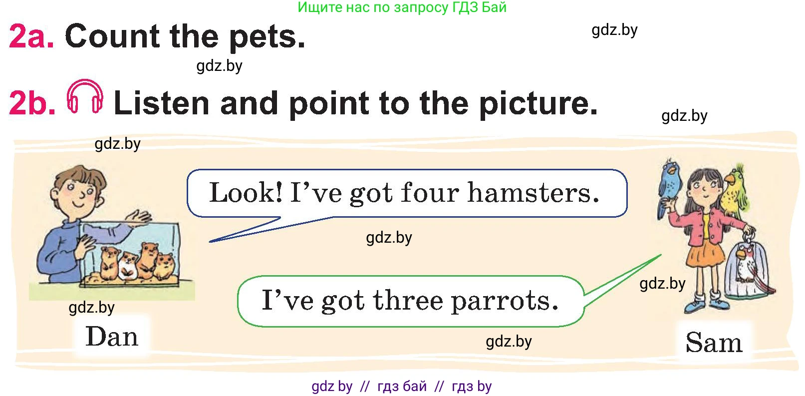 Английский язык (english), 3 класс Учебник, авторы: Лапицкая Людмила Михайловна (Lapitskaya Ludmila), Калишевич Алла Ивановна, Севрюкова Татьяна Юрьевна, Седунова Наталья Михайловна (Sedunova Natalia), издательство Вышэйшая школа, Минск, 2023, Часть 1, страница 105, номер 2, Условие