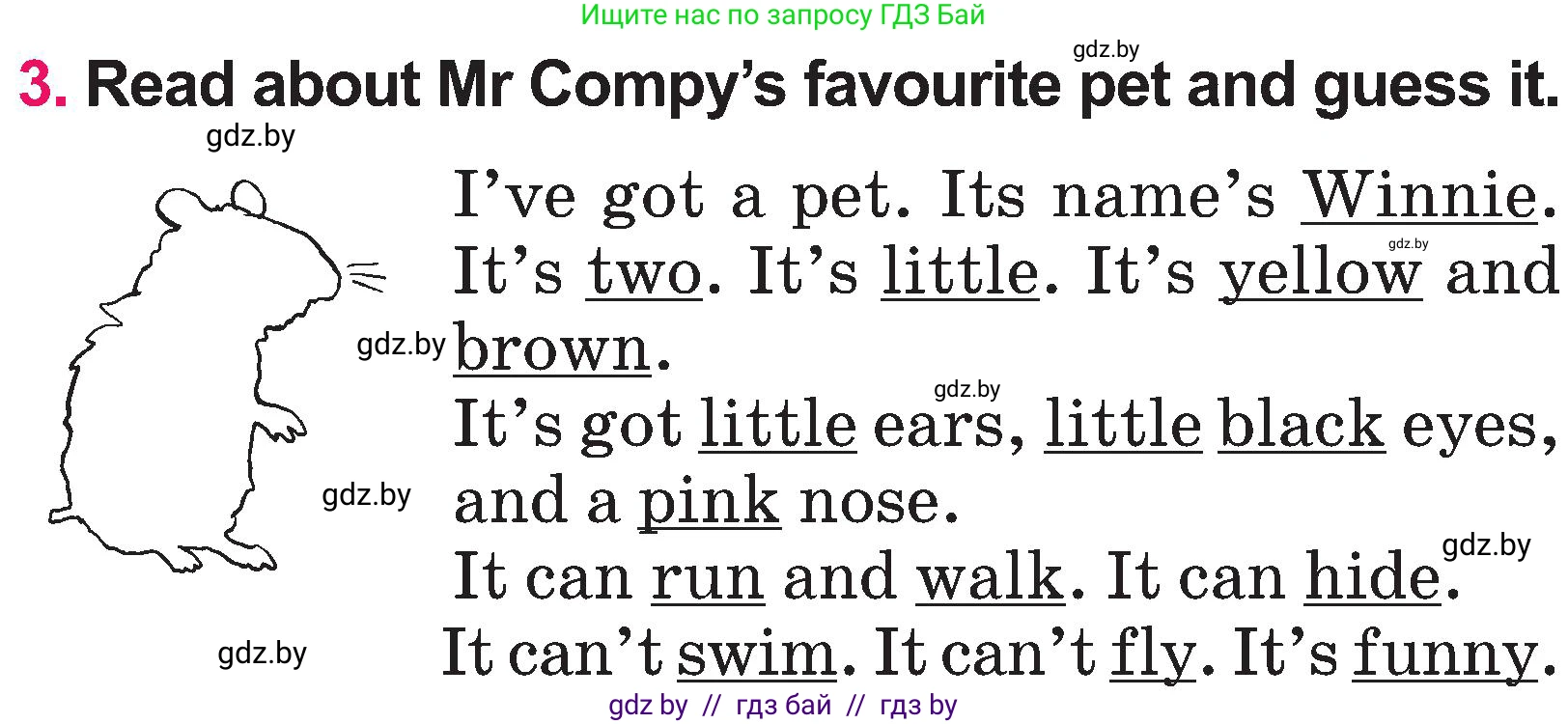 Английский язык (english), 3 класс Учебник, авторы: Лапицкая Людмила Михайловна (Lapitskaya Ludmila), Калишевич Алла Ивановна, Севрюкова Татьяна Юрьевна, Седунова Наталья Михайловна (Sedunova Natalia), издательство Вышэйшая школа, Минск, 2023, Часть 1, страница 129, номер 3, Условие