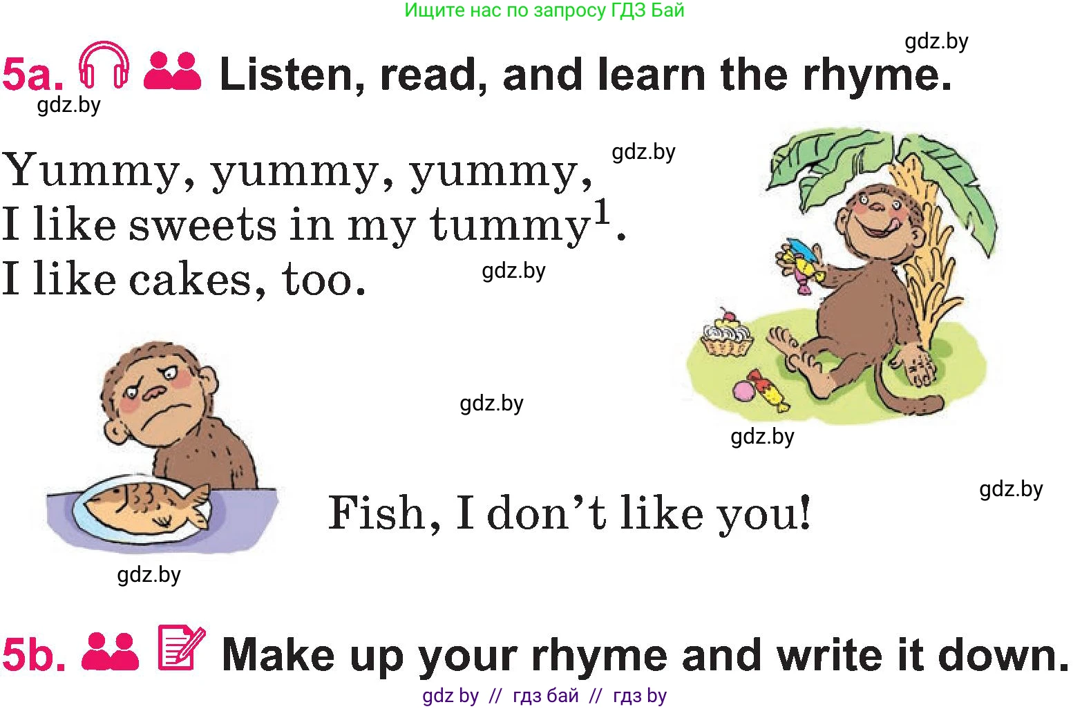 Английский язык (english), 3 класс Учебник, авторы: Лапицкая Людмила Михайловна (Lapitskaya Ludmila), Калишевич Алла Ивановна, Севрюкова Татьяна Юрьевна, Седунова Наталья Михайловна (Sedunova Natalia), издательство Вышэйшая школа, Минск, 2023, Часть 2, страница 13, номер 5, Условие