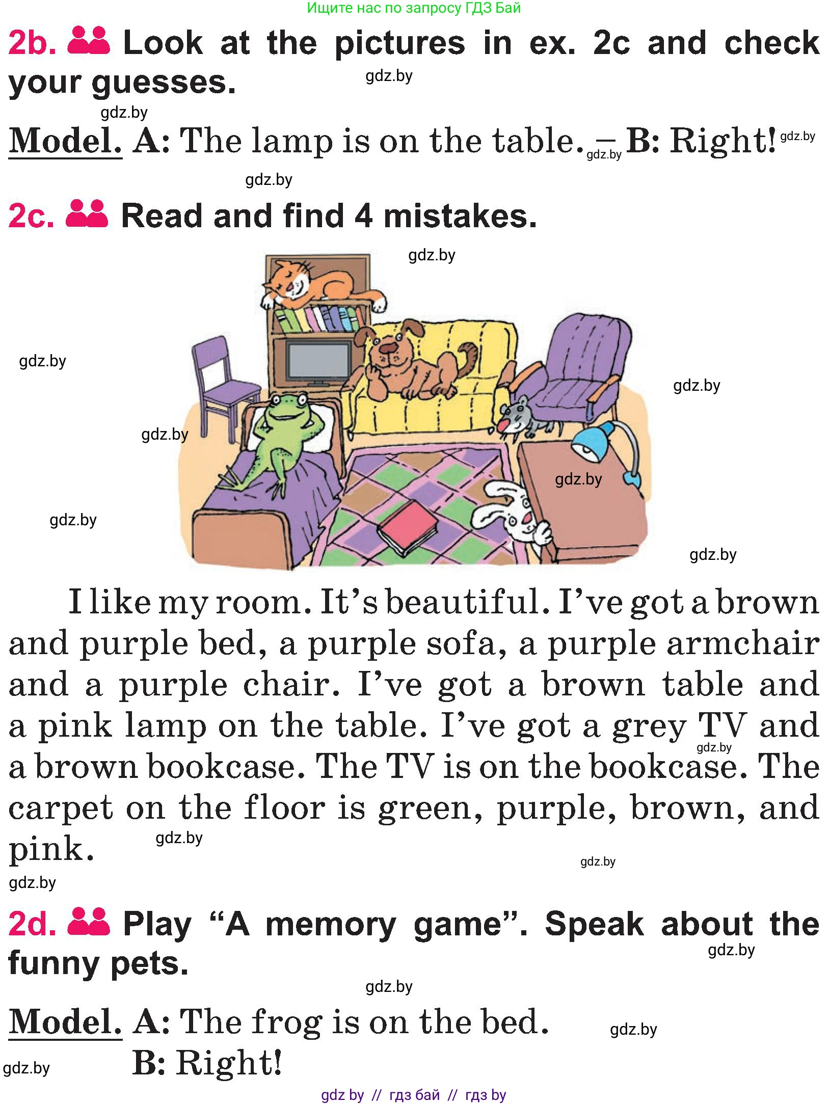 Английский язык (english), 3 класс Учебник, авторы: Лапицкая Людмила Михайловна (Lapitskaya Ludmila), Калишевич Алла Ивановна, Севрюкова Татьяна Юрьевна, Седунова Наталья Михайловна (Sedunova Natalia), издательство Вышэйшая школа, Минск, 2023, Часть 2, страница 39, номер 2, Условие (продолжение 2)