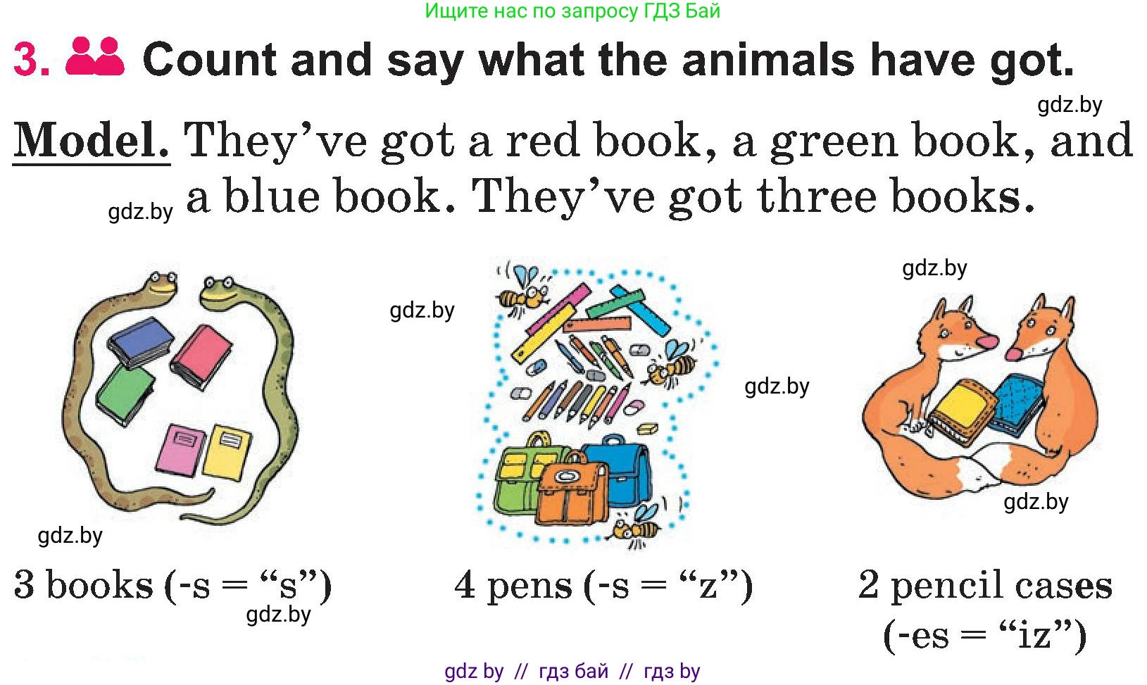 Английский язык (english), 3 класс Учебник, авторы: Лапицкая Людмила Михайловна (Lapitskaya Ludmila), Калишевич Алла Ивановна, Севрюкова Татьяна Юрьевна, Седунова Наталья Михайловна (Sedunova Natalia), издательство Вышэйшая школа, Минск, 2023, Часть 2, страница 57, номер 3, Условие
