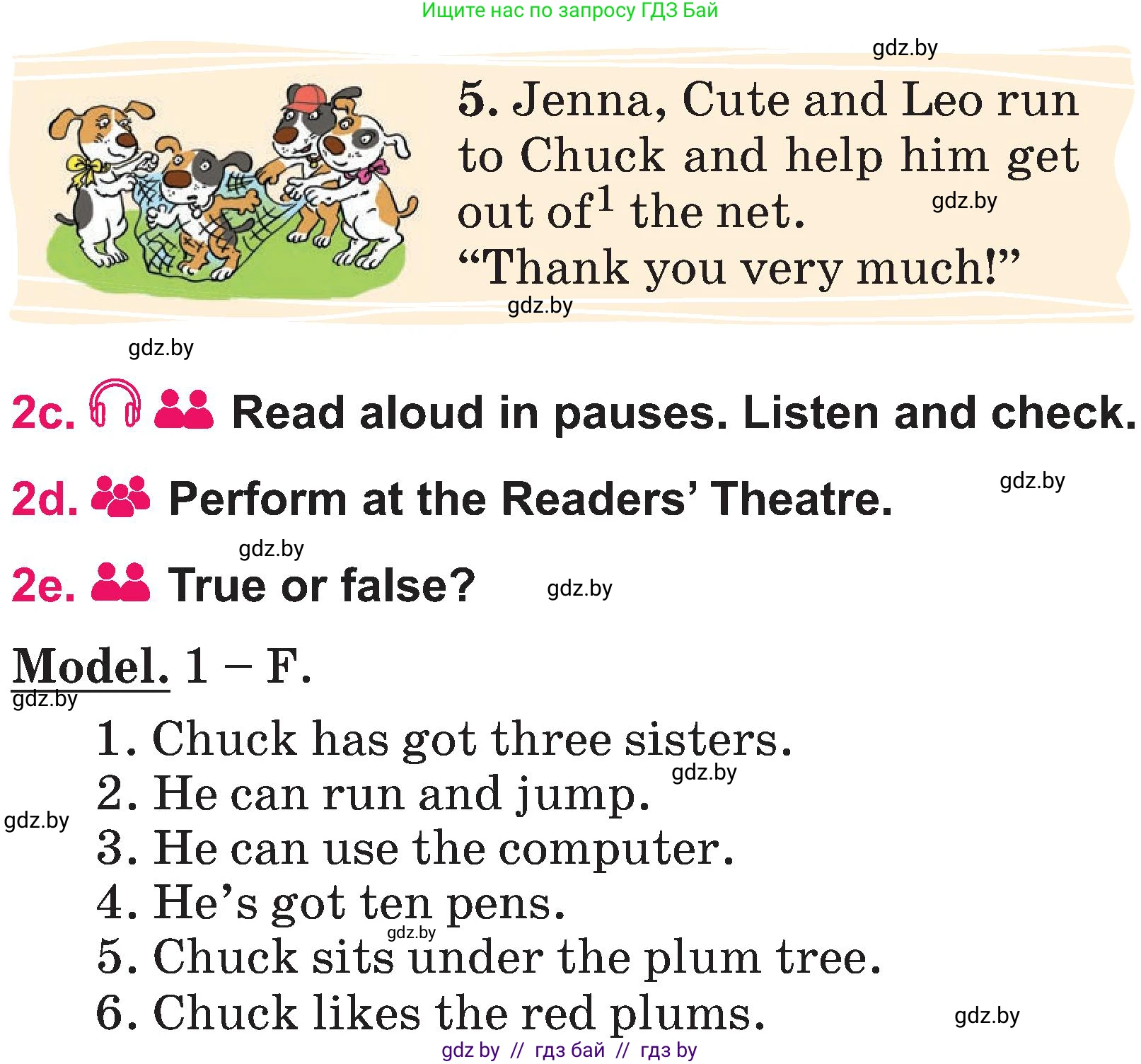 Английский язык (english), 3 класс Учебник, авторы: Лапицкая Людмила Михайловна (Lapitskaya Ludmila), Калишевич Алла Ивановна, Севрюкова Татьяна Юрьевна, Седунова Наталья Михайловна (Sedunova Natalia), издательство Вышэйшая школа, Минск, 2023, Часть 2, страница 62, номер 2, Условие (продолжение 3)