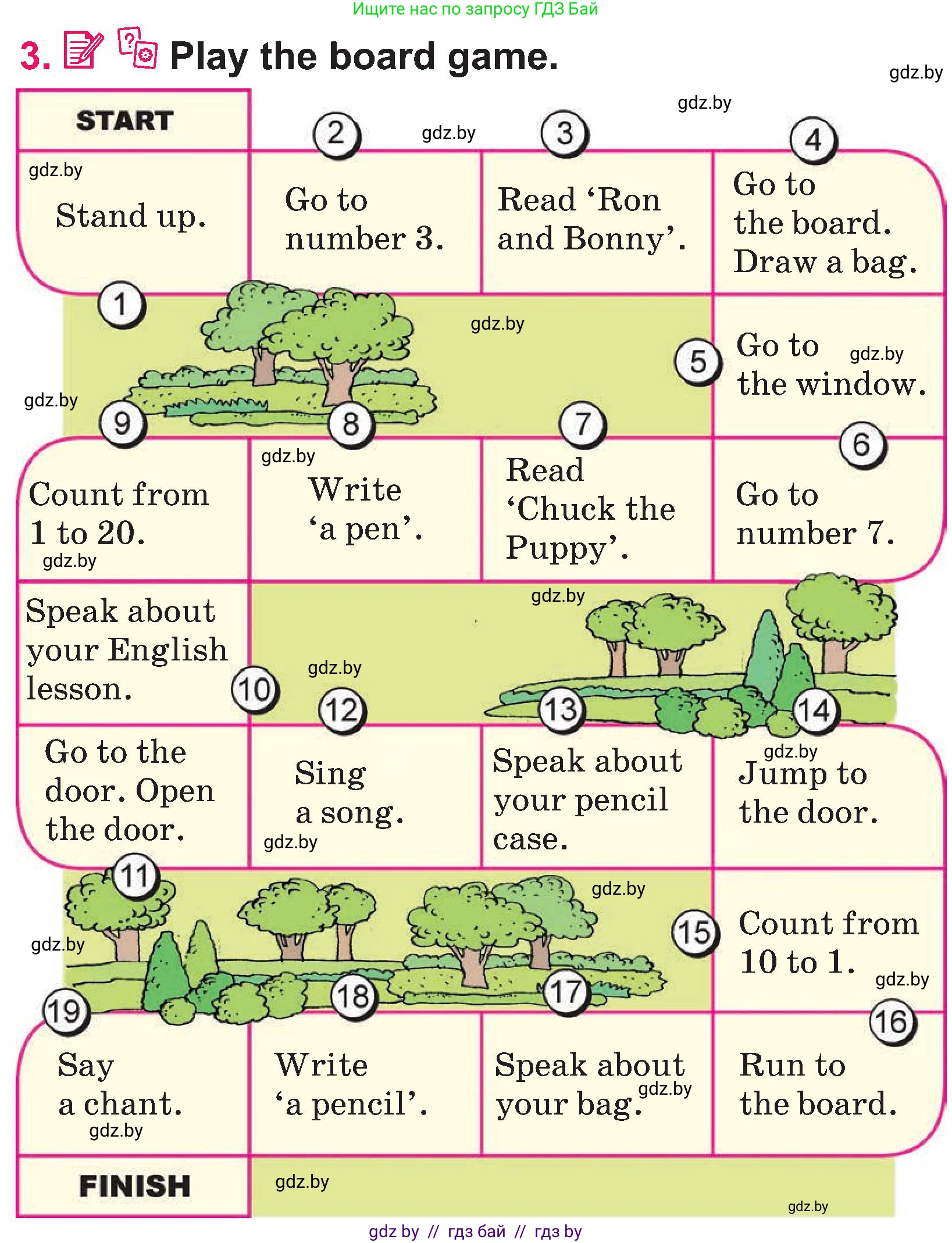 Английский язык (english), 3 класс Учебник, авторы: Лапицкая Людмила Михайловна (Lapitskaya Ludmila), Калишевич Алла Ивановна, Севрюкова Татьяна Юрьевна, Седунова Наталья Михайловна (Sedunova Natalia), издательство Вышэйшая школа, Минск, 2023, Часть 2, страница 79, номер 3, Условие